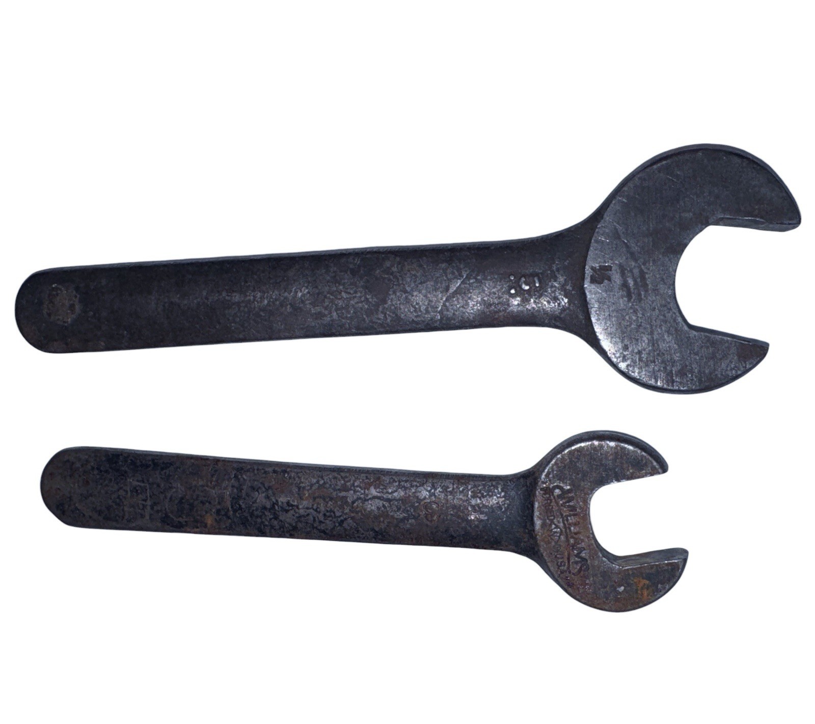 Antique USA Combination Wrench Lot SAE 3/8 7/16 1/2 9/16 Forge Steel Tools