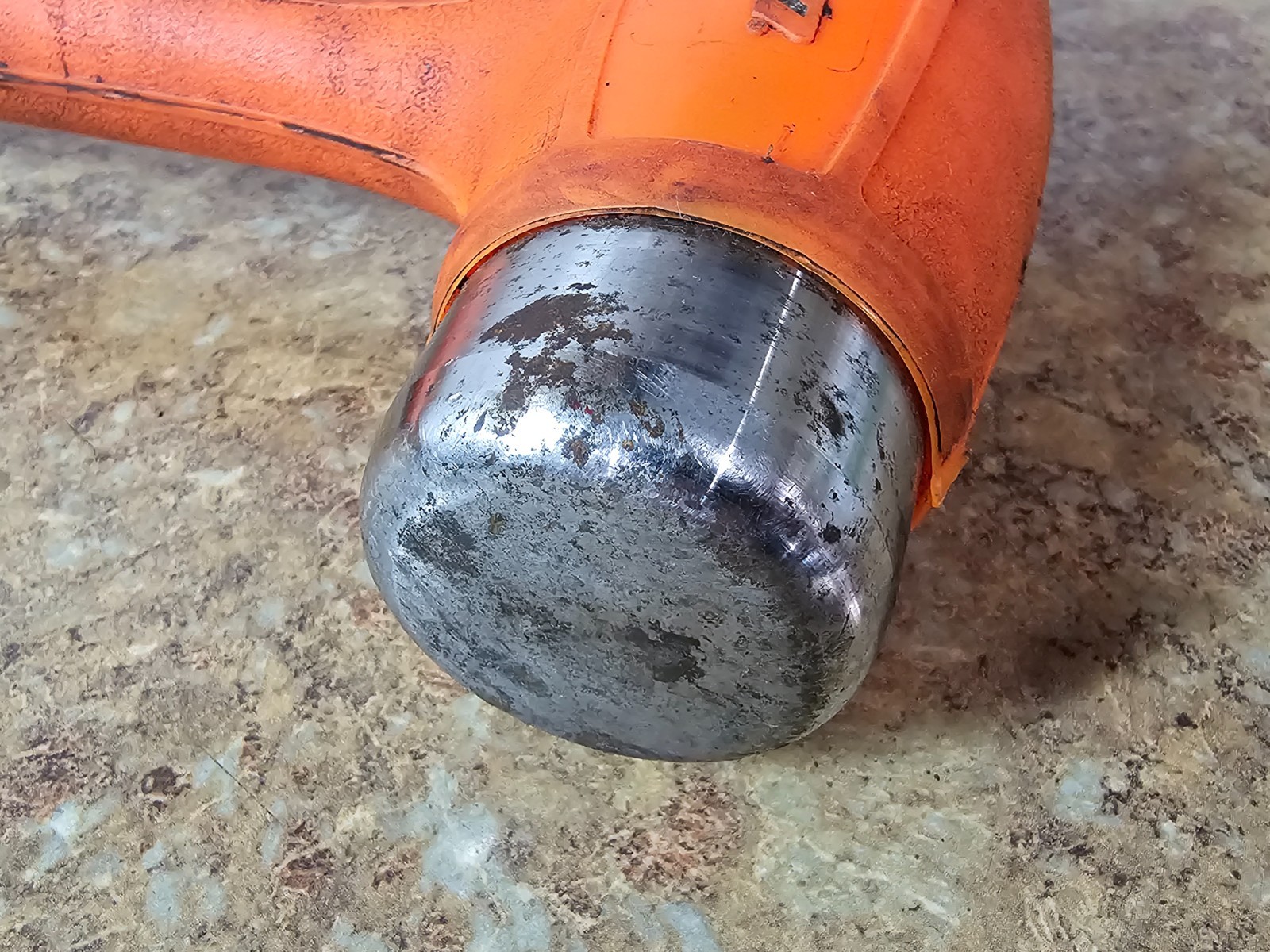 Snap On HBBD40 40oz Dead Blow Ball Peen Hammer Orange Pre-owned