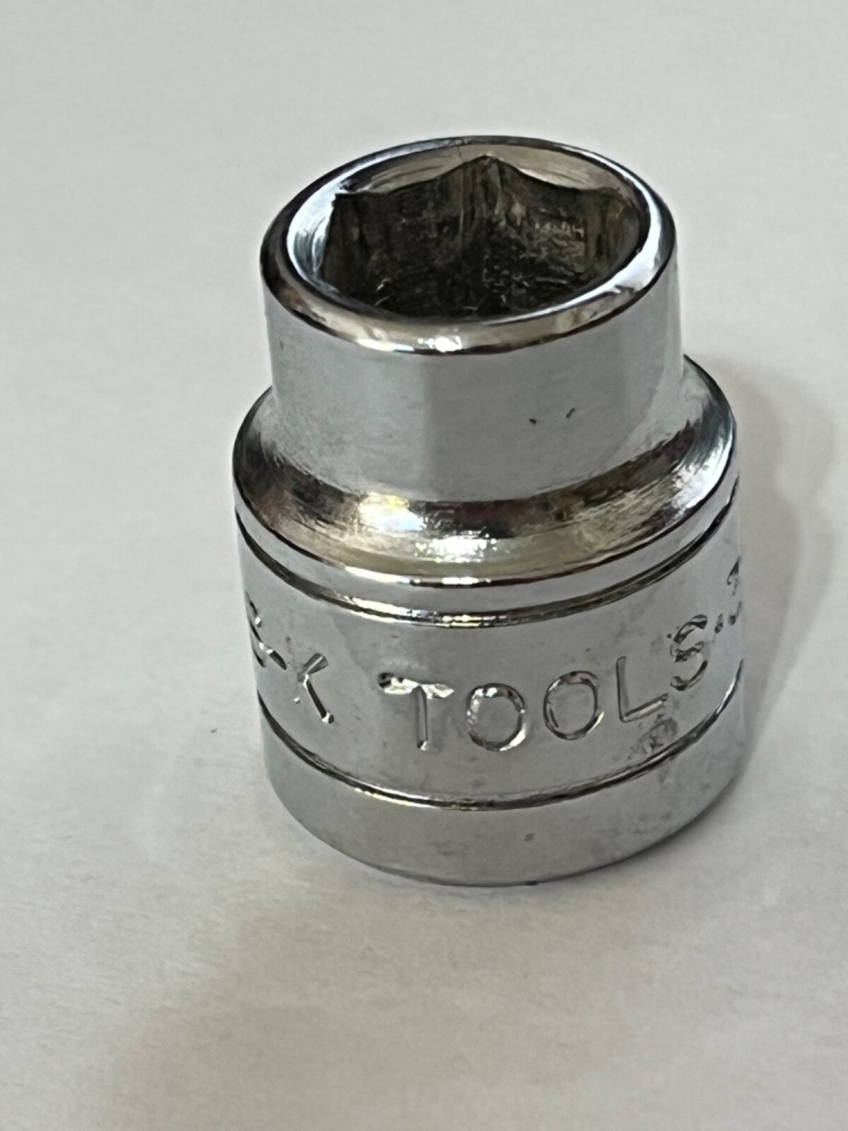 S-K Tools 45112 3/8in. 6 Point 3/8″ Drive Chrome Shallow Socket CLEAN