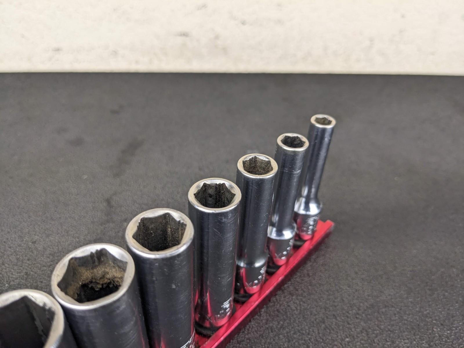 #bo811 Mac Tools SXD126RBRT 12pc 3/8″ Drive Deep SAE RBRT Socket Set 1/4″-15/16″
