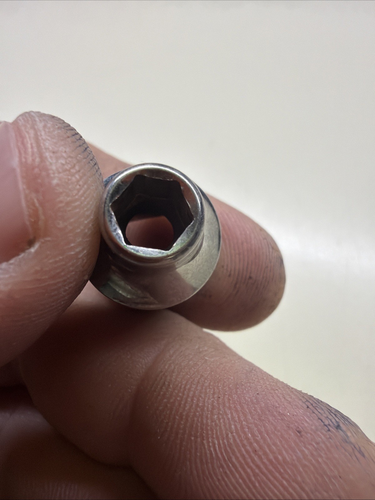 Snap On Tools 1/4″ Shallow 6 Point 3/8″ Drive Chrome Socket FS081