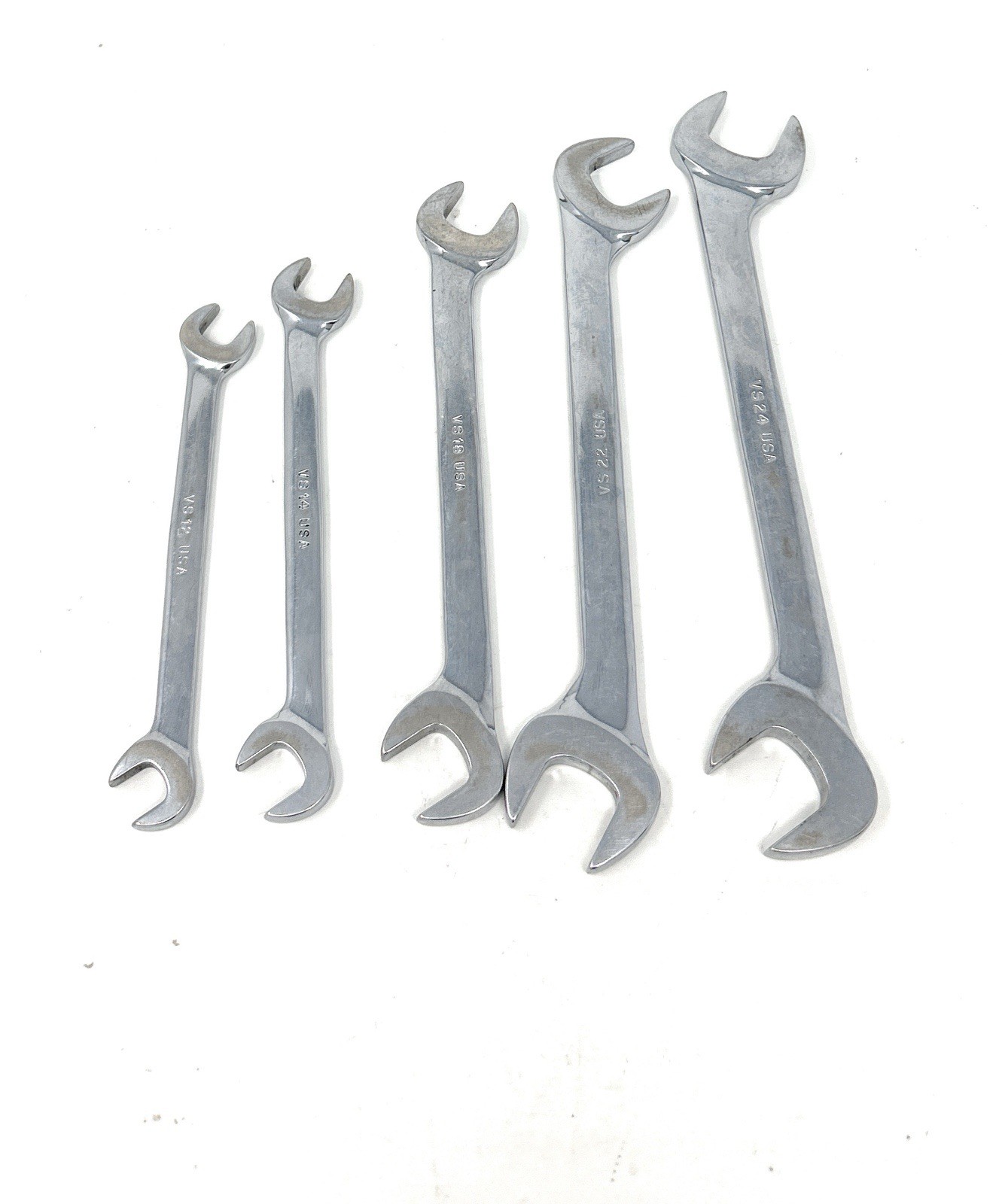 Snap-On 5pc Wrench Set: VS12-3/8, VS14-7/16, VS18-9/16, VS22-11/16, VS24-3/4