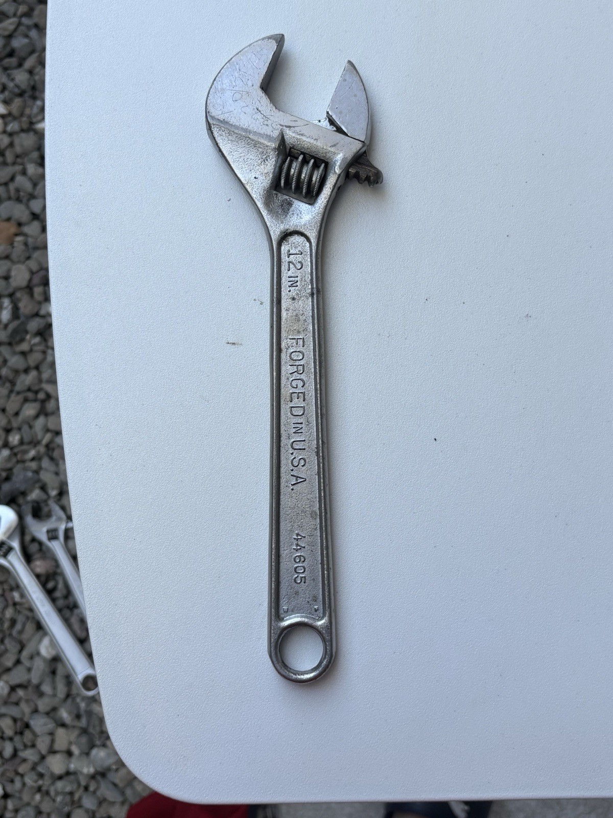 Vintage Craftsman 12” Adjustable Wrench 44605 Forged in USA 300mm Made In Usa