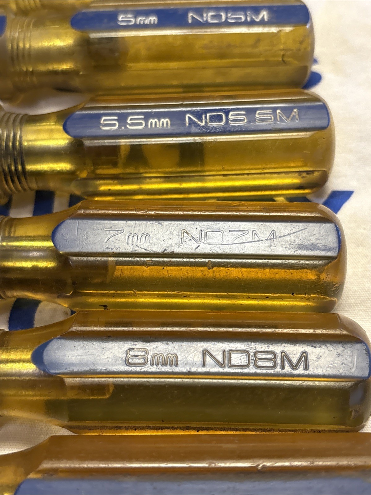 Matco Tools USA 8pc Metric Nut Drivers 4MM-13MM Hard Handle