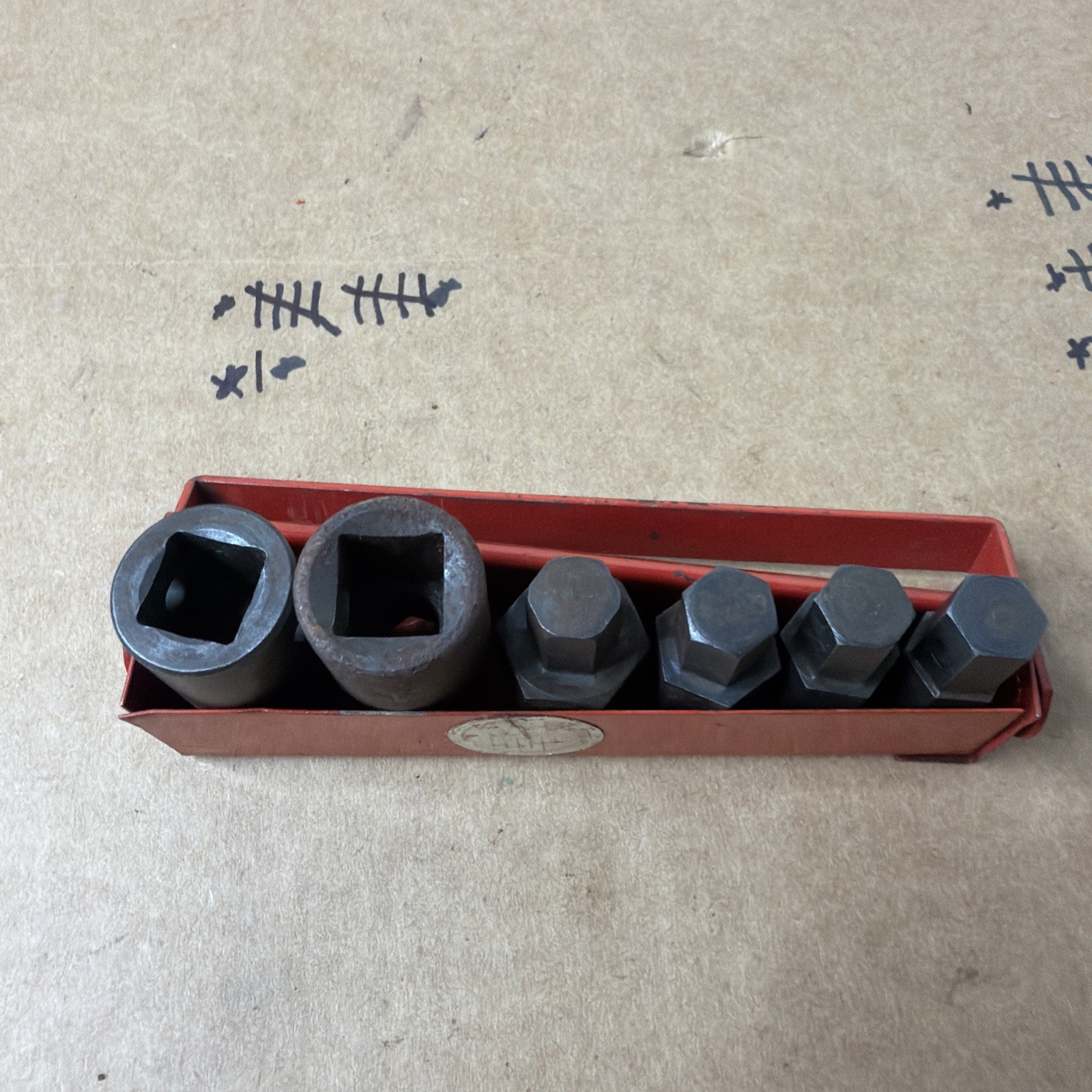 MAC TOOLS 6 PC DRIVE IMPACT SOCKET SET VT-8 METAL TRAY USA