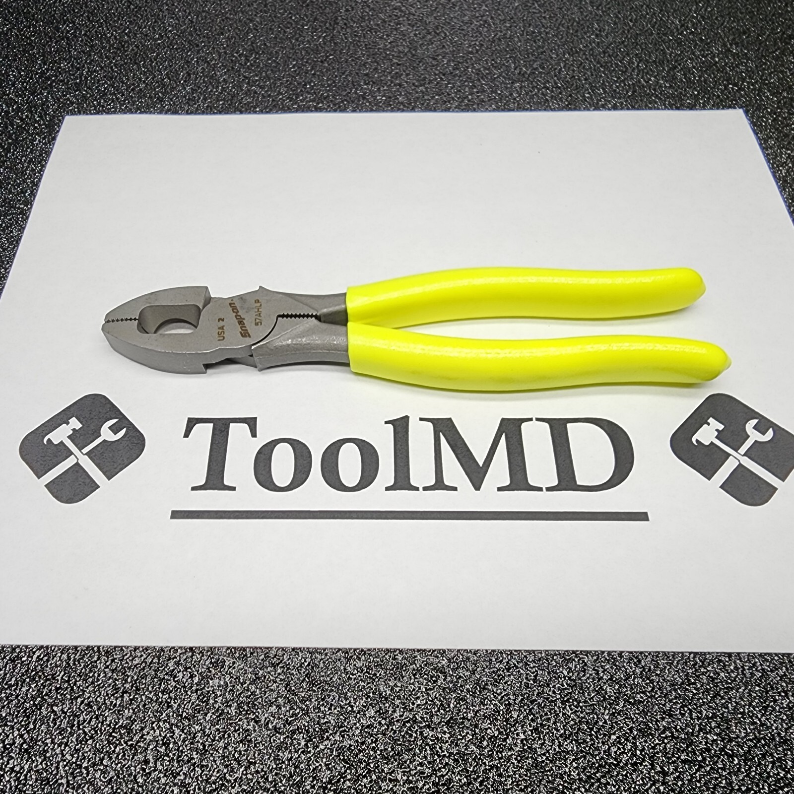 Snap-on Tools USA NOS 7″ HIGH VIS YELLOW Lineman’s Pliers 57AHLP