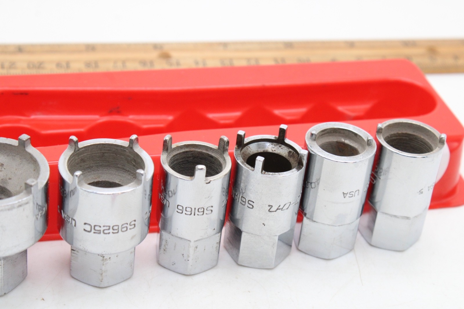Snap on RARE 2006ANT 6-Piece Chrome Vehicle Antenna Nut Socket Set USA