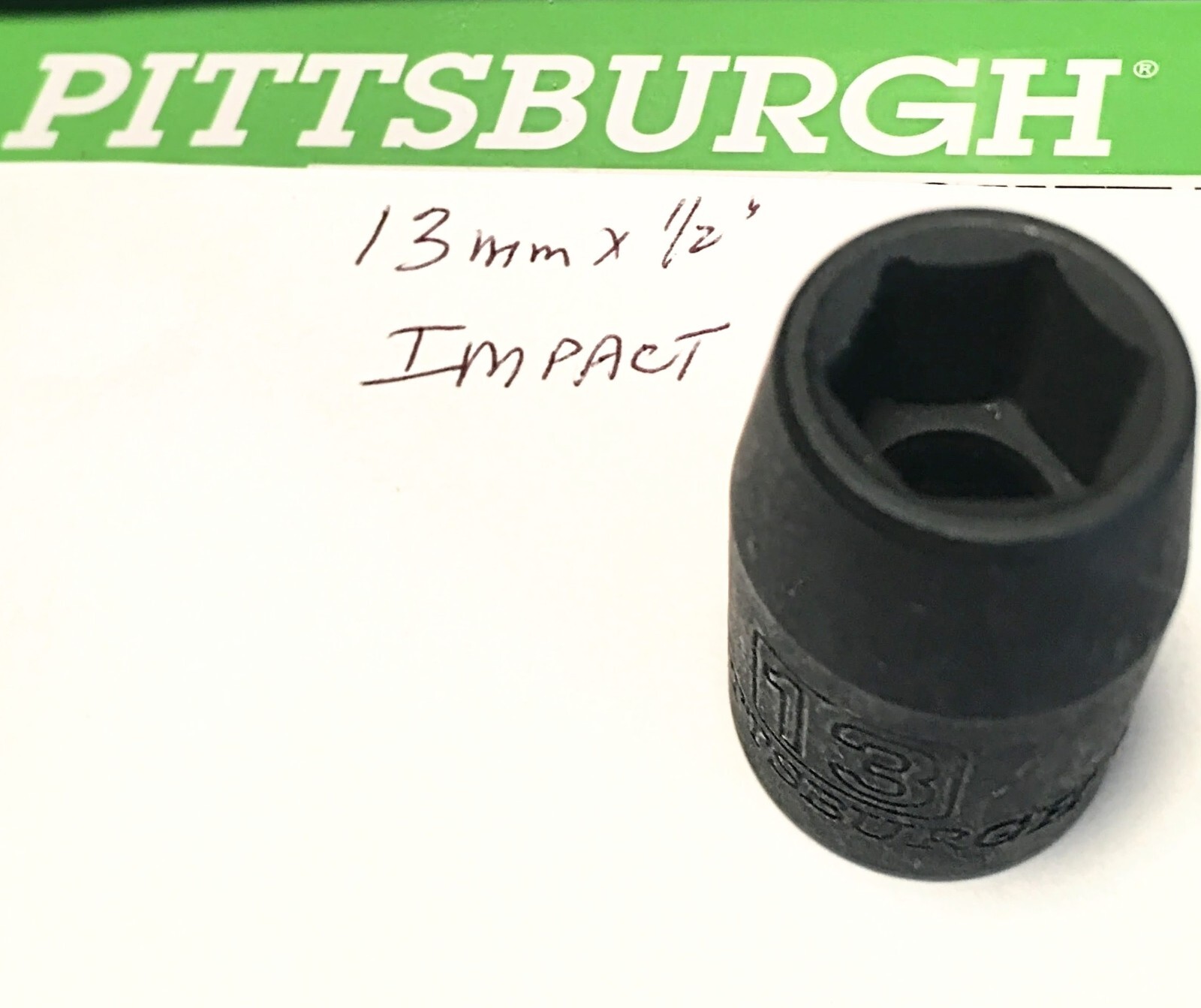 Pittsburgh 13 mm x 1/2″ Impact Socket – 6 Point – Free USA Shipping