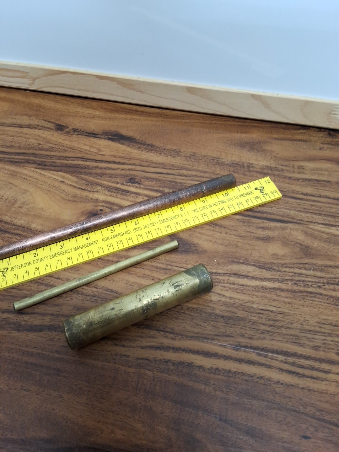Vintage Solid Brass Drift Punch Set Of 3 10 1/2 Tapered 6″X1/4″ 5″X1″Heavy USA