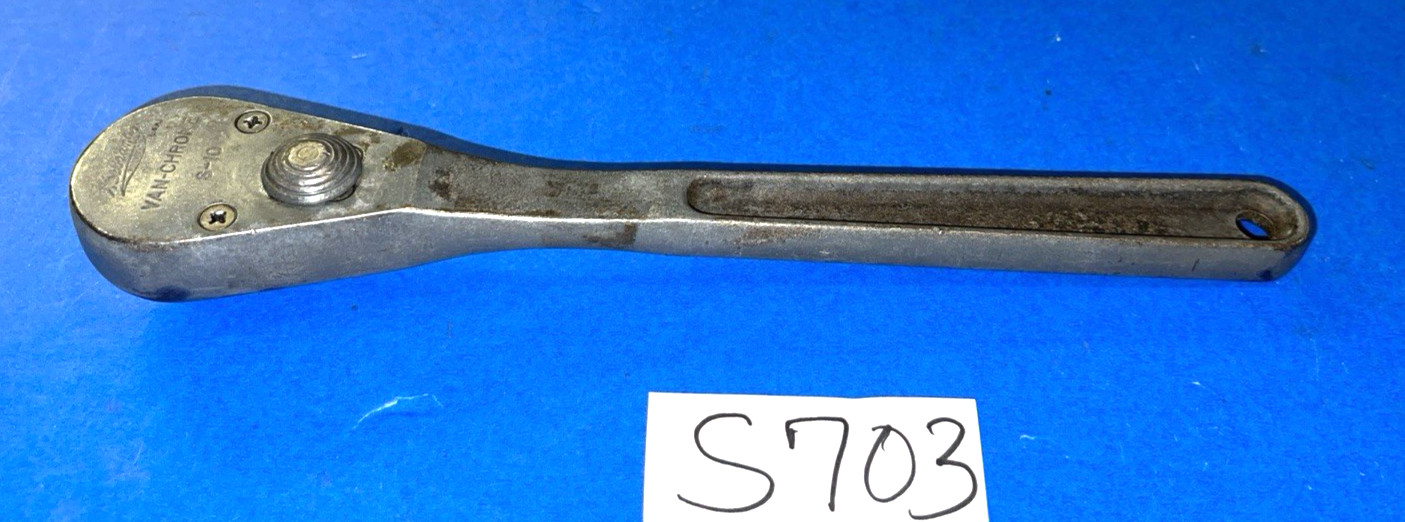 HERBRAND TOOLS VINTAGE 1/2 DRIVE RATCHET S-10 SLIDE SHIFT REVERSIBLE