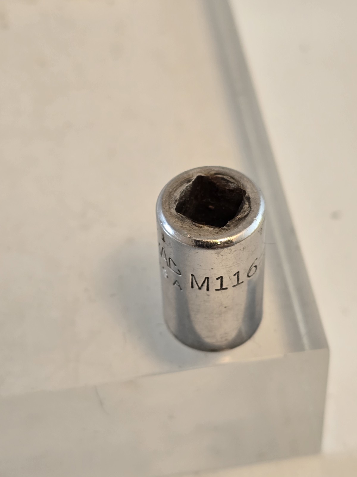 Mac Tools SAE 11/32″ M116 Shallow Standard Socket 1/4″ Drive 6 Point Chrome USA