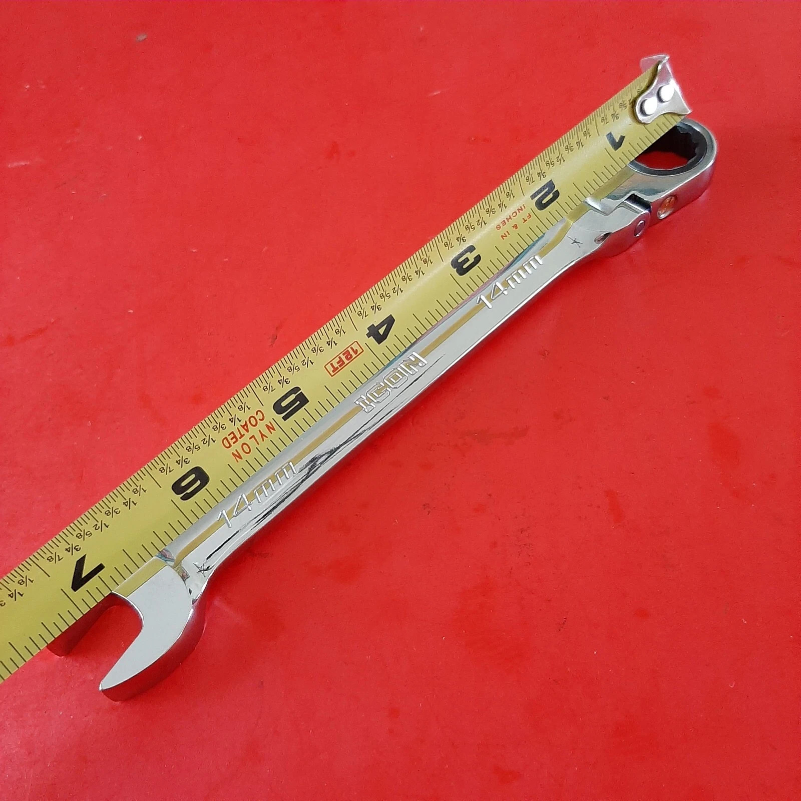 NEW ICON PROFESSIONAL 14MM FLEX HEAD RATCHETING WRENCH WRFM14 RATCHET 12PT POINT