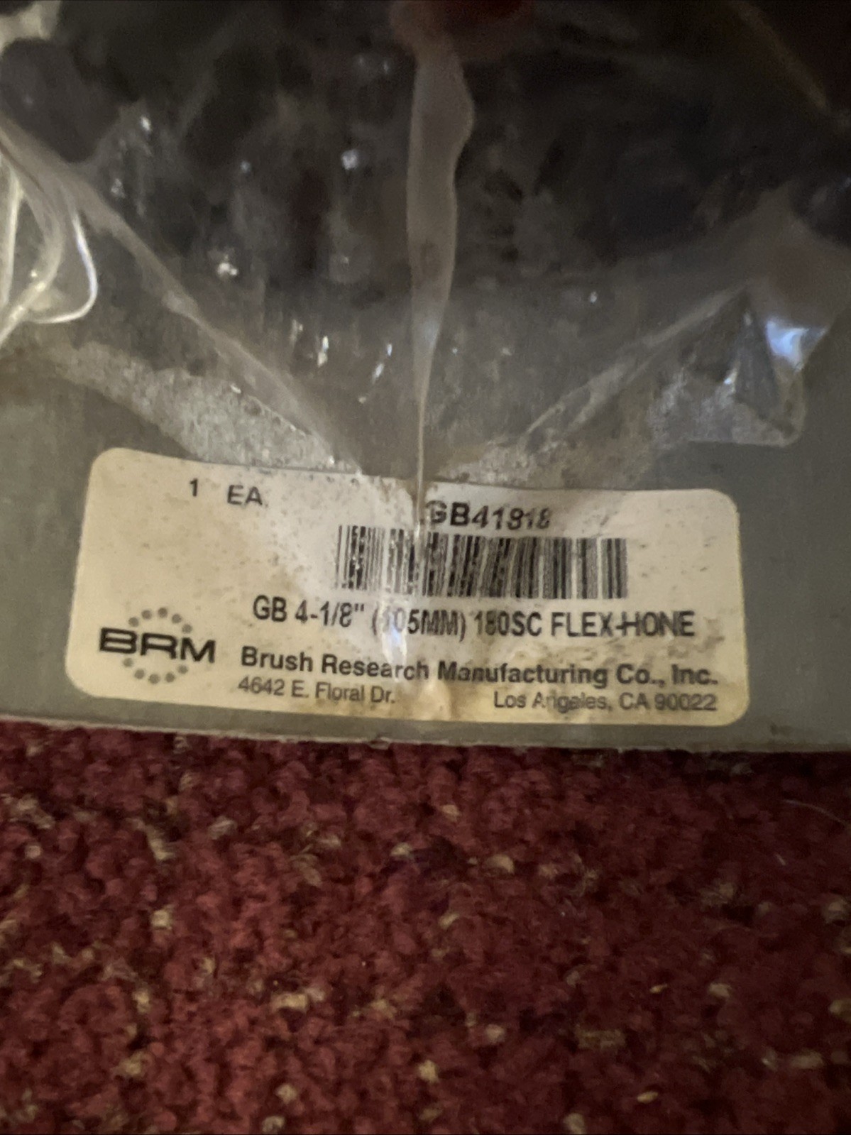 BRM GB41818 FLEX-HONE 40/8″ (105mm) Cylinder Hone w/ 180 Grit Snap On 🔥