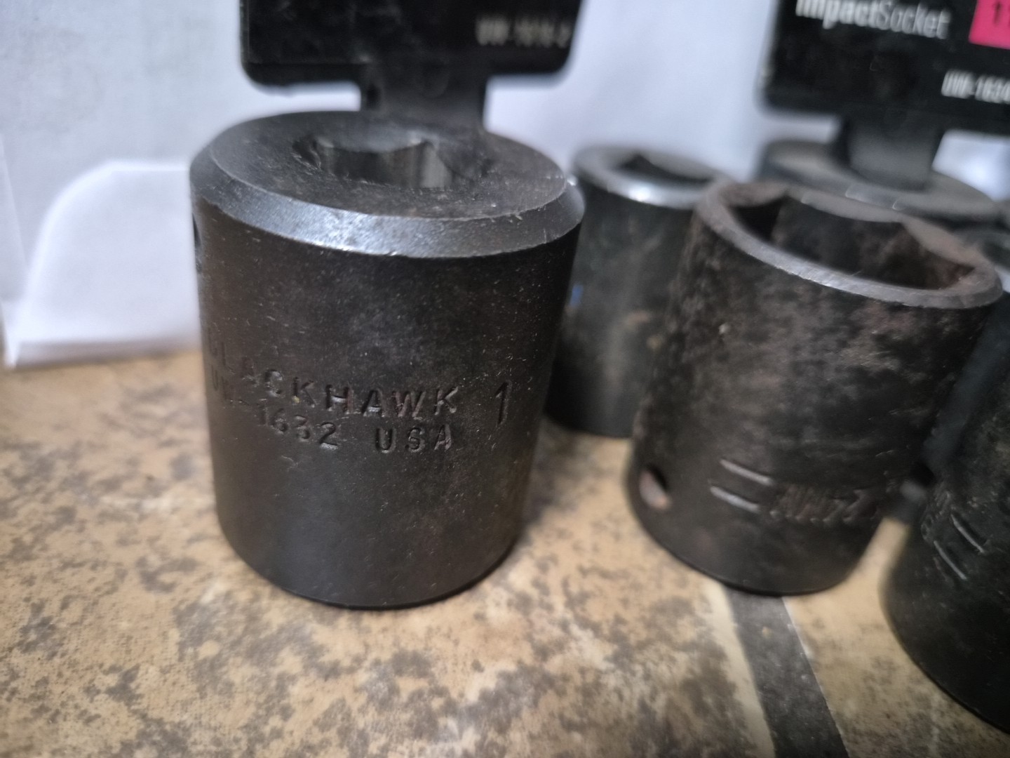 BLACKHAWK by Proto Black deep impact sockets Metric/sae Lot Of 9