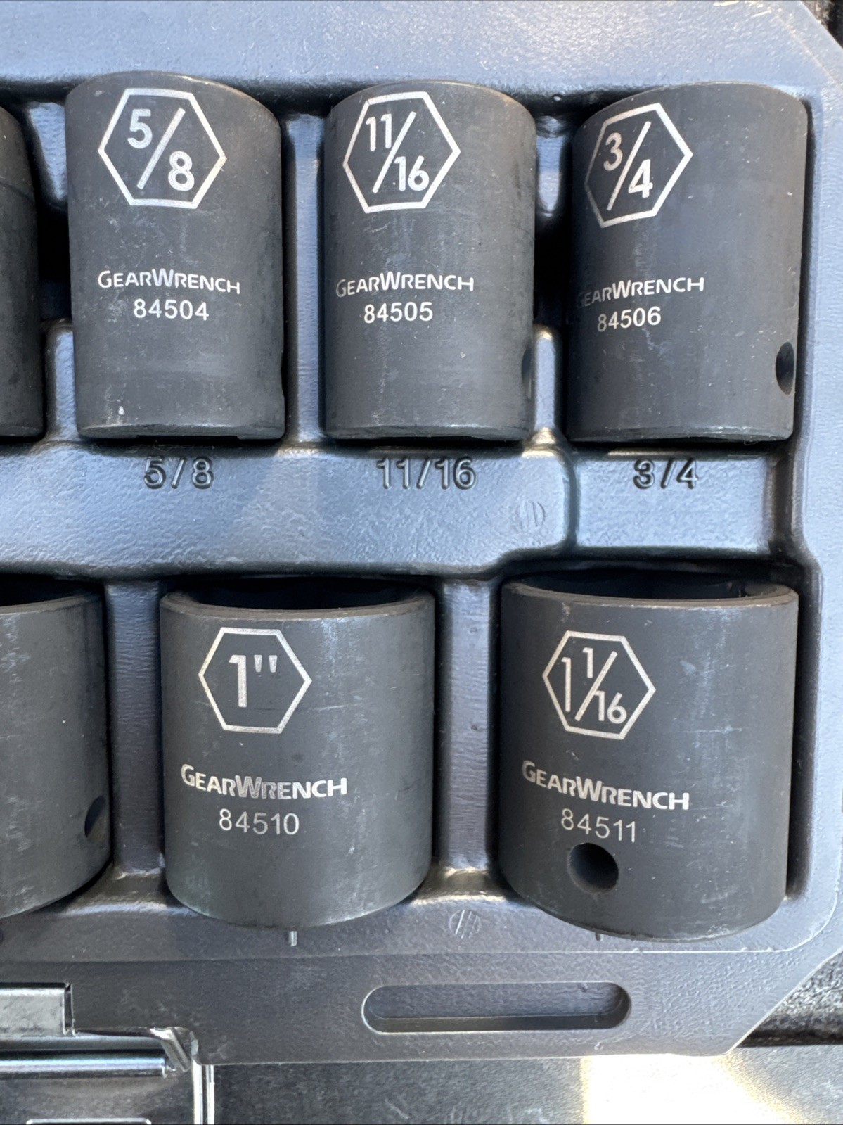 Gearwrench 12 pc SAE 1/2″ drive Impact Socket Set 3/8 to 1-1/16″ w/ Case #84931
