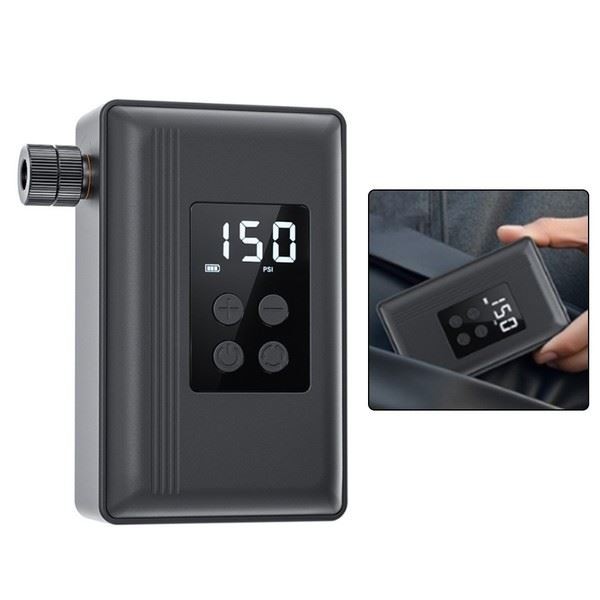 Cycling Trips Electric Bike Pump Lightweight Portable Real-time Pressure Readout