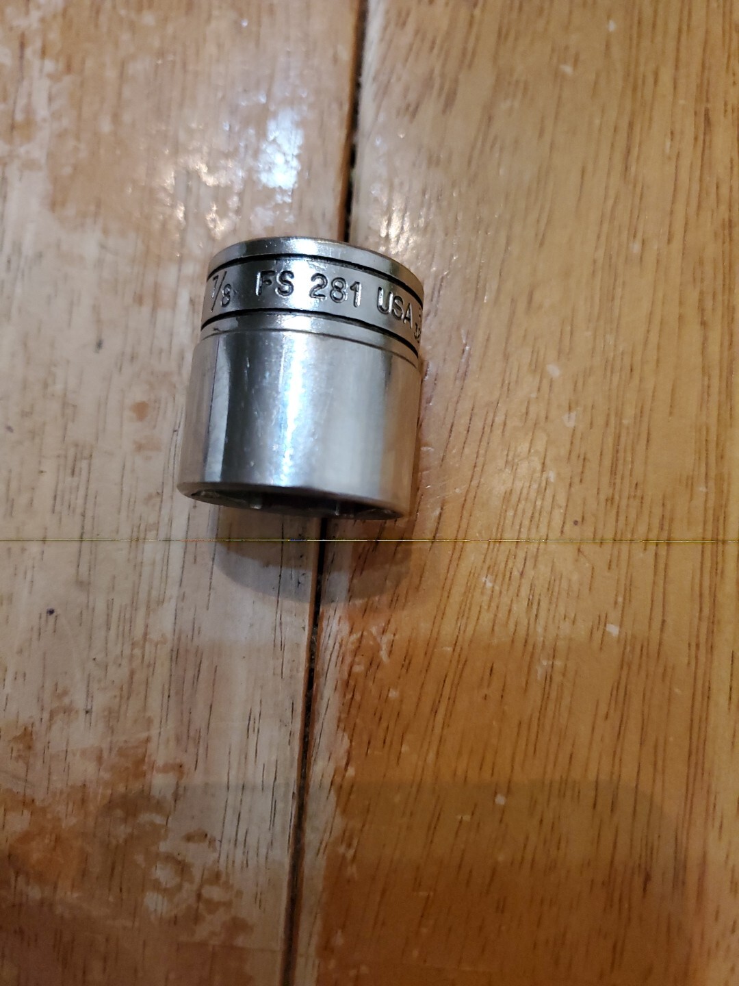 Snap On 3/8 Drive 7/8″ 12PT Shallow Chrome Socket FS281
