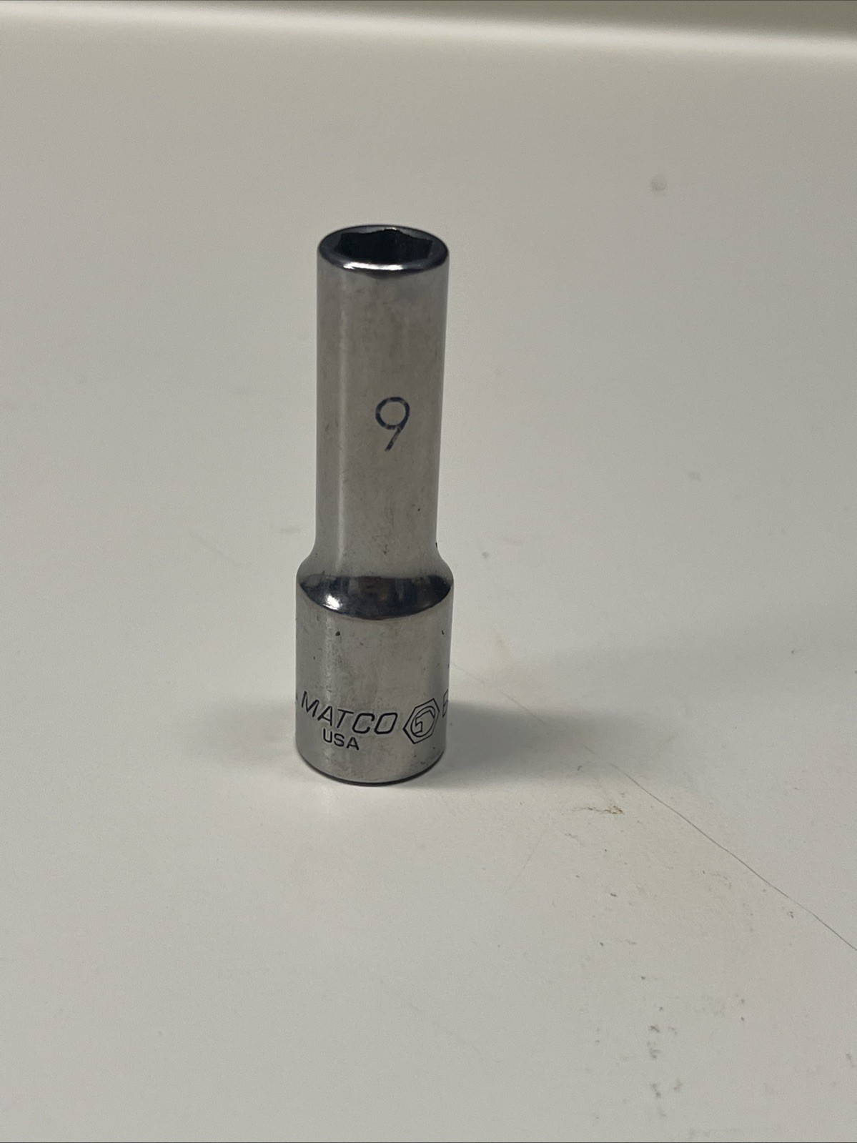 Matco Tools 3/8″ Drive 9MM 6PT Deep Chrome Socket BD9M6A USA #8C5