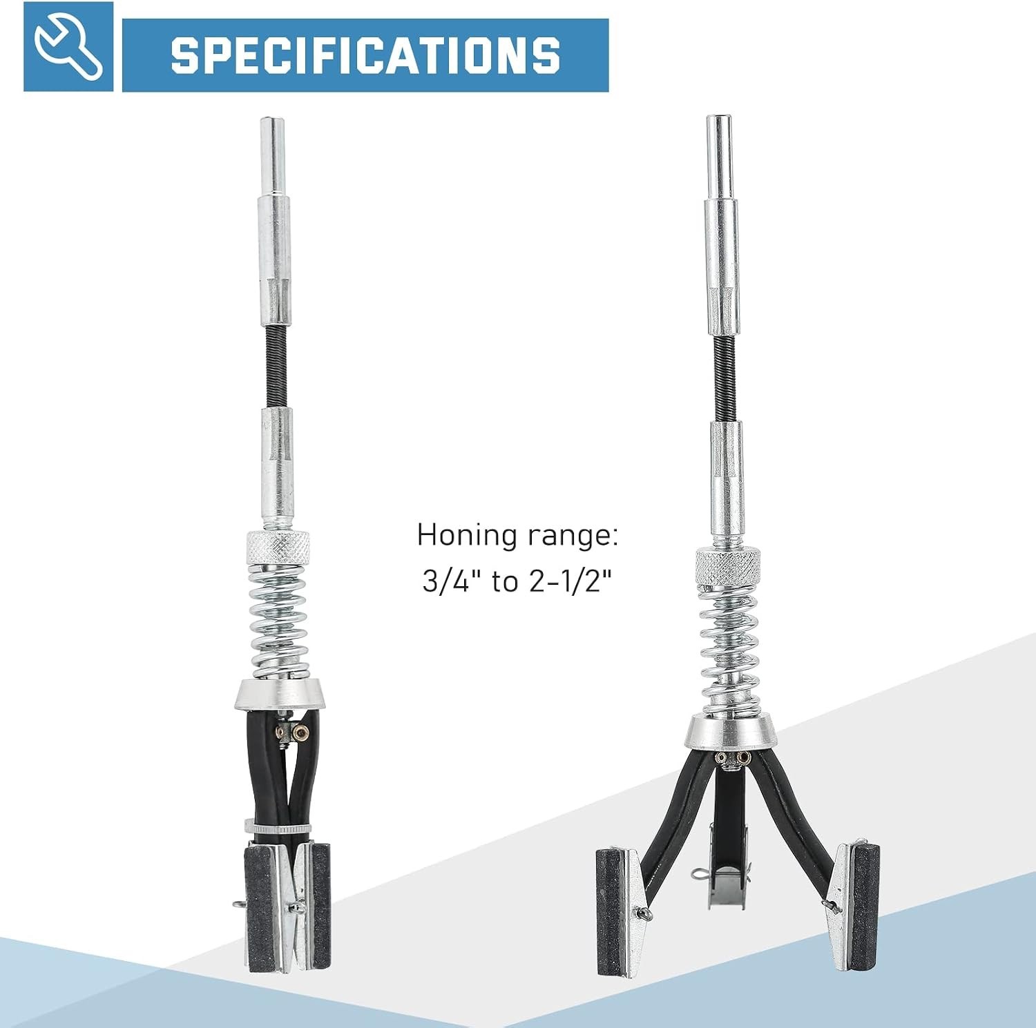 Engine Cylinder Hone Tool Set, Adjustable Deglazer for 3/4″ to 2-1/2″