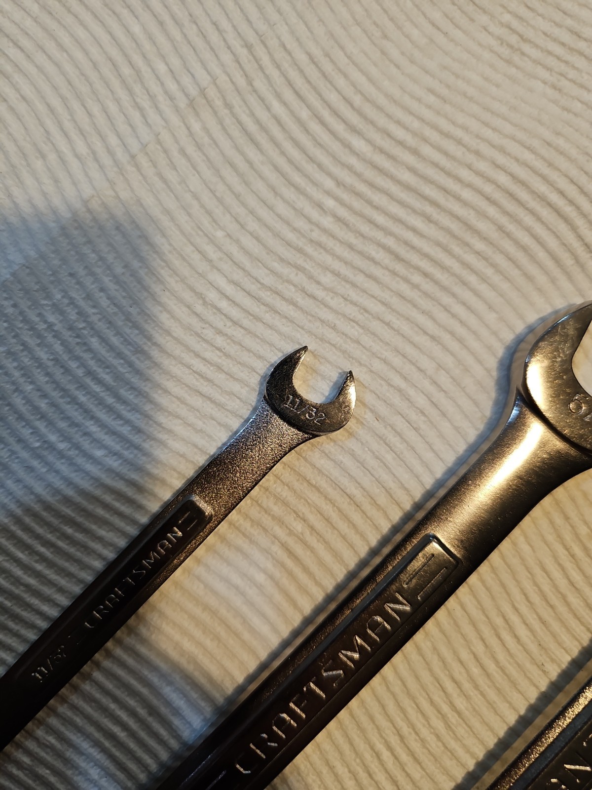 Vintage Craftsman USA VA SAE 6-Pt Wrench Lot 11/32″ 5/8″ 11/16″ 3/4″ Rare 4-Pc