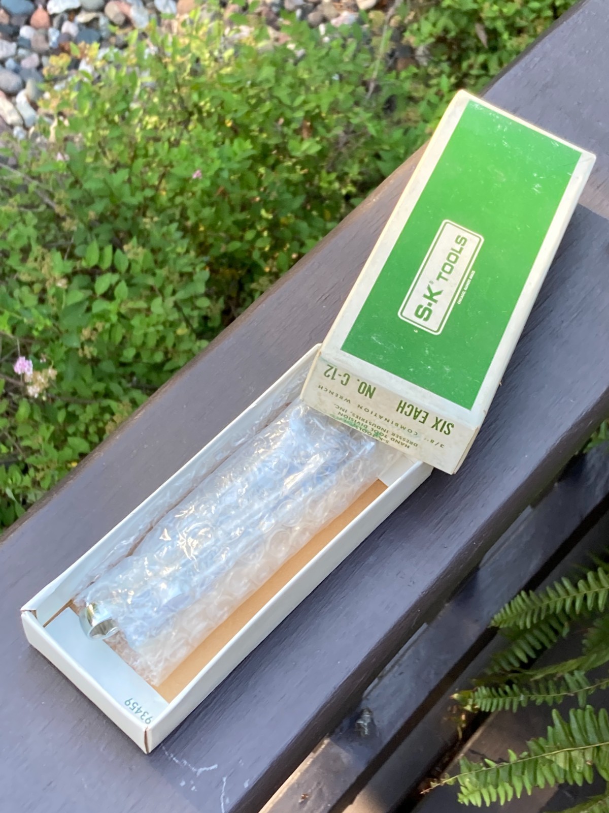 VTG S-K Tools C-12 6 Point SAE 3/8» Combination Wrench NOS 5 Piece in Box USA!
