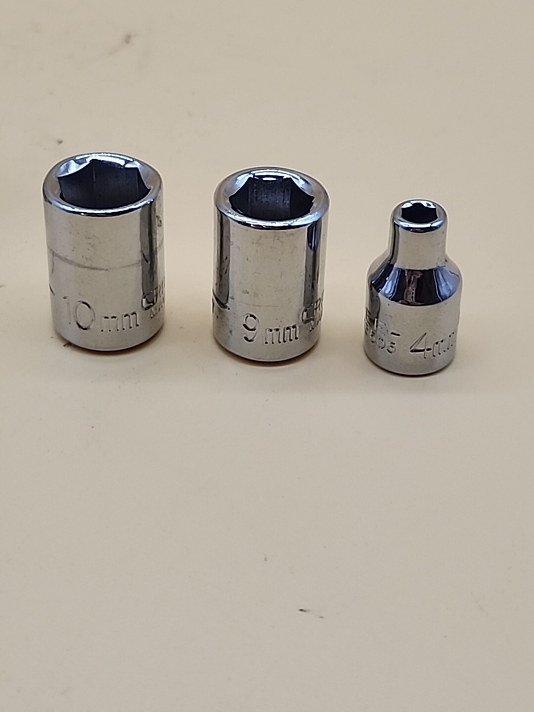 Craftsman 1/4″ Drive 6 Pt EE Series Socket Set 6ea 13mm-9mm,4mm USA