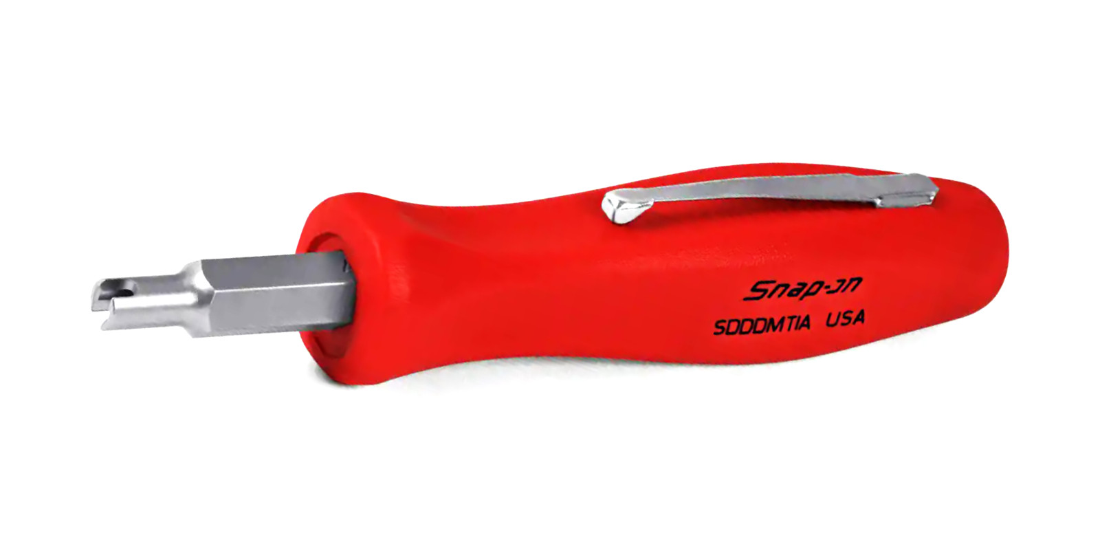 *NEW* Snap-on Pocket TIRE VALVE Screwdriver SDDDMT1AR Reversible Tip *RED* T10