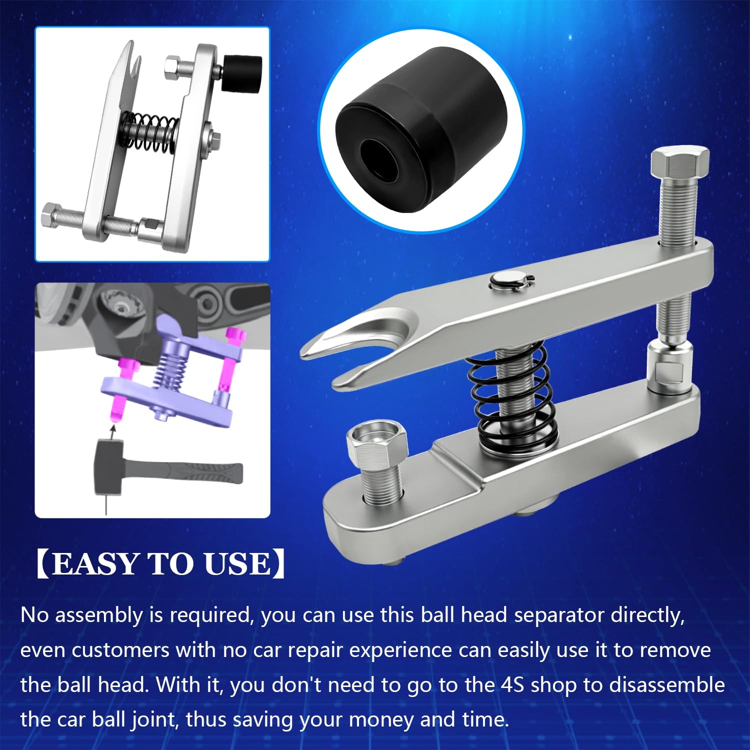 ZKTOOL Ball Joint Separator Puller Extractor Removal Tool for…