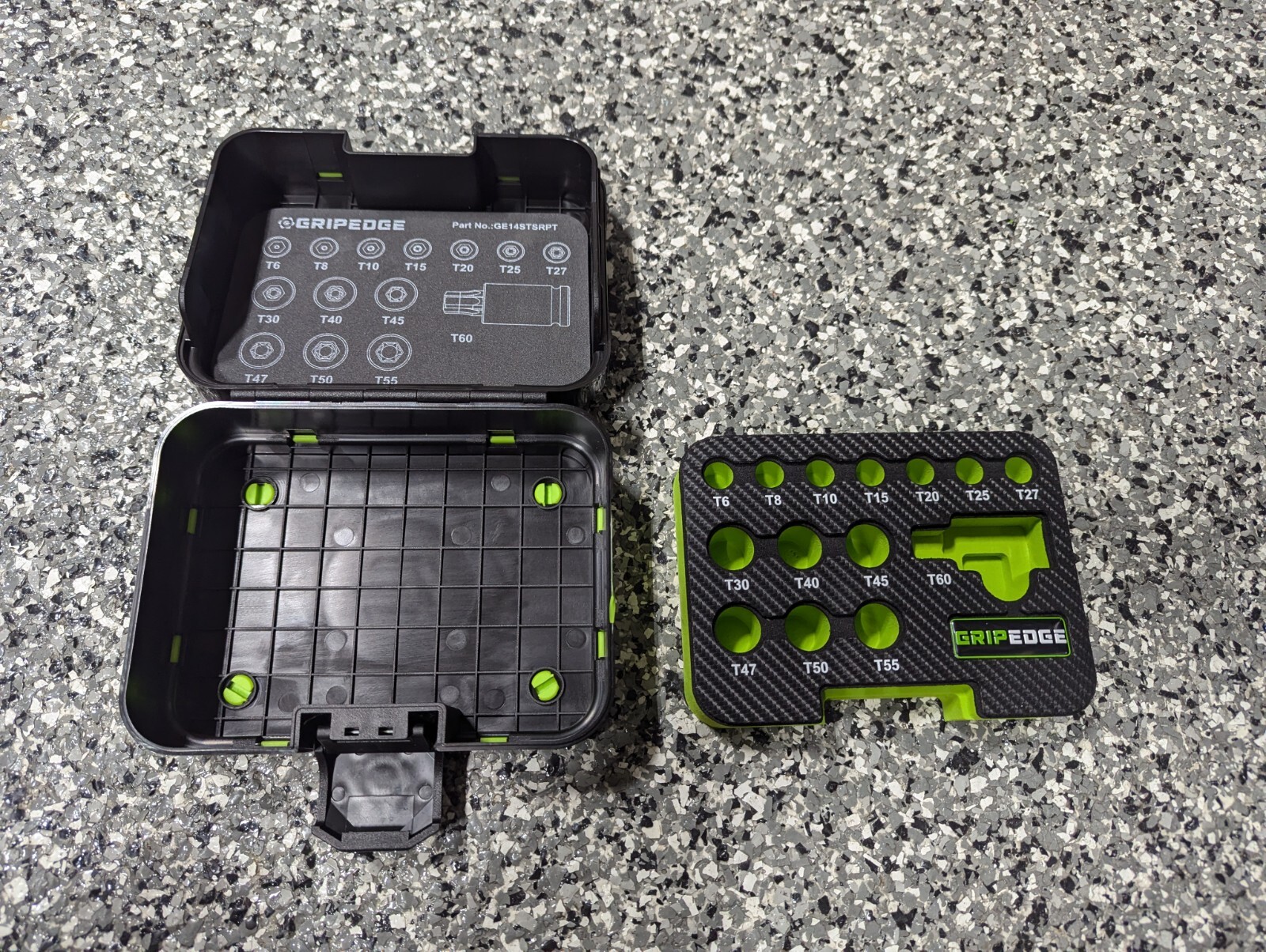 Grip Edge Tool Storage Cases ONLY Hex Torx Star Bit Socket Foam Inserts Racks