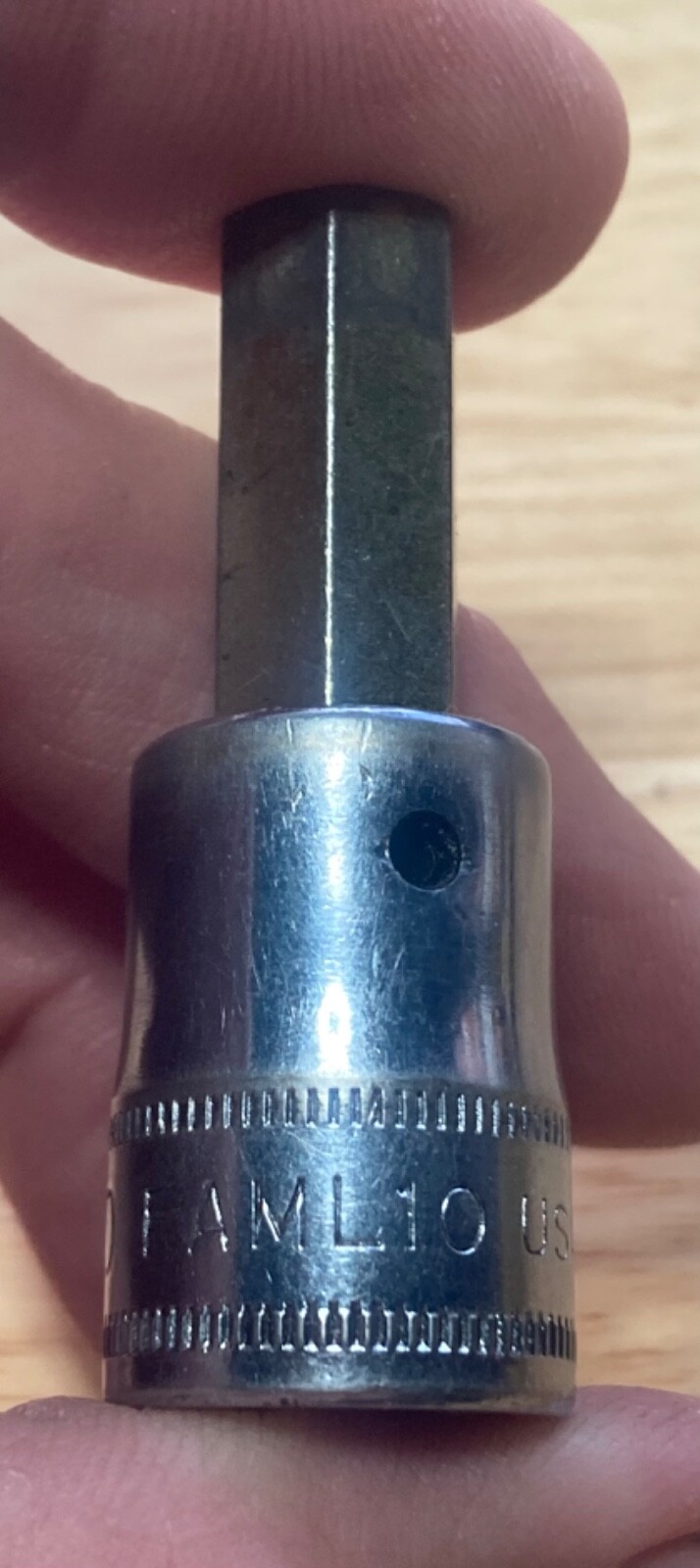 Snap on FAML10 3/8″ Drive Metric 10mm Hex Bit Socket Driver USA