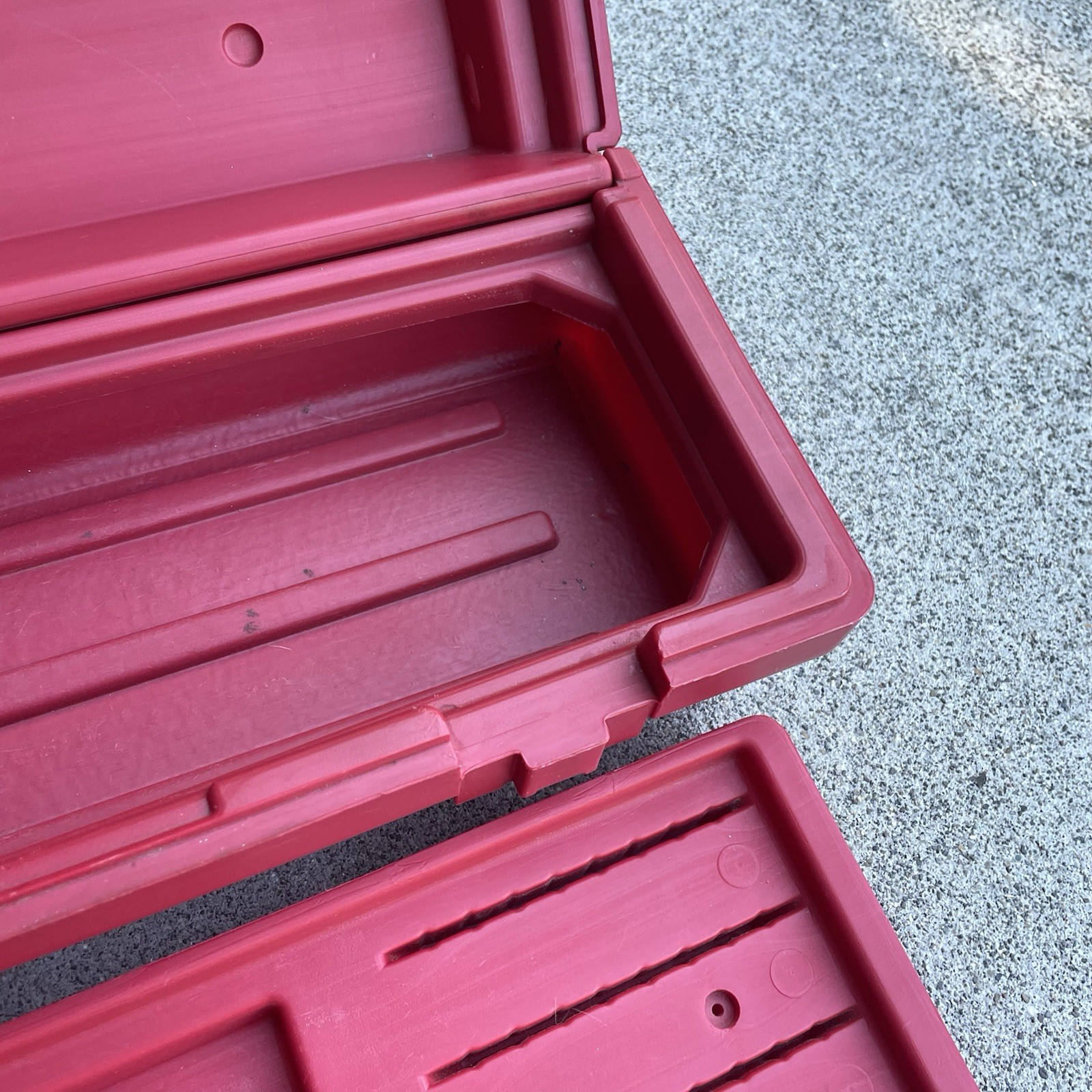 Vintage Sears Best Craftsman USA 18.5″ Red Permanex Tool Box Case