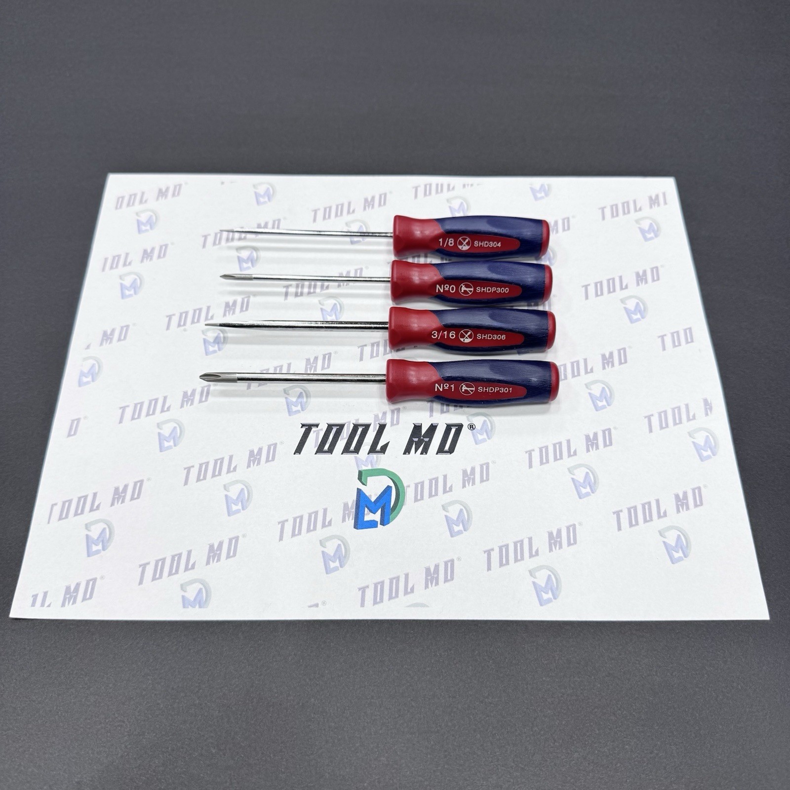 Snap-on Tools USA RARE 4pc RED WHITE & BLUE MINI Screwdriver Set SHDX40BRWB