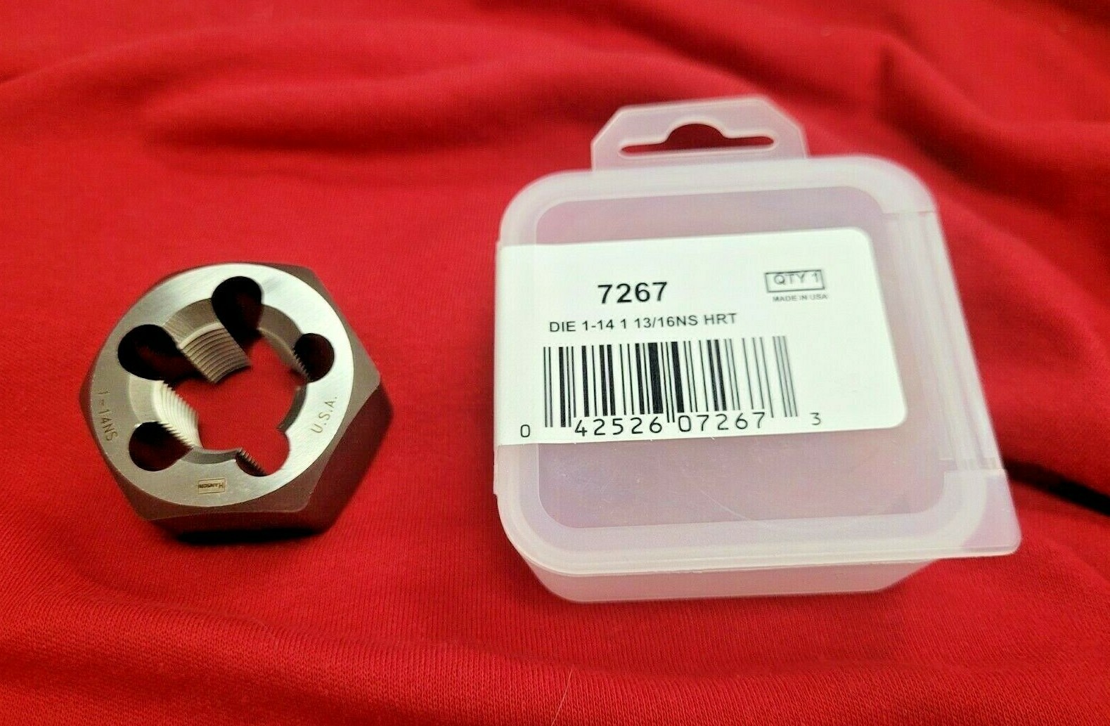 TEMPORARILY UNAVAILABLE 1″-14 NS x 1.81″ Hex Irwin 7267 Rethread Die CS