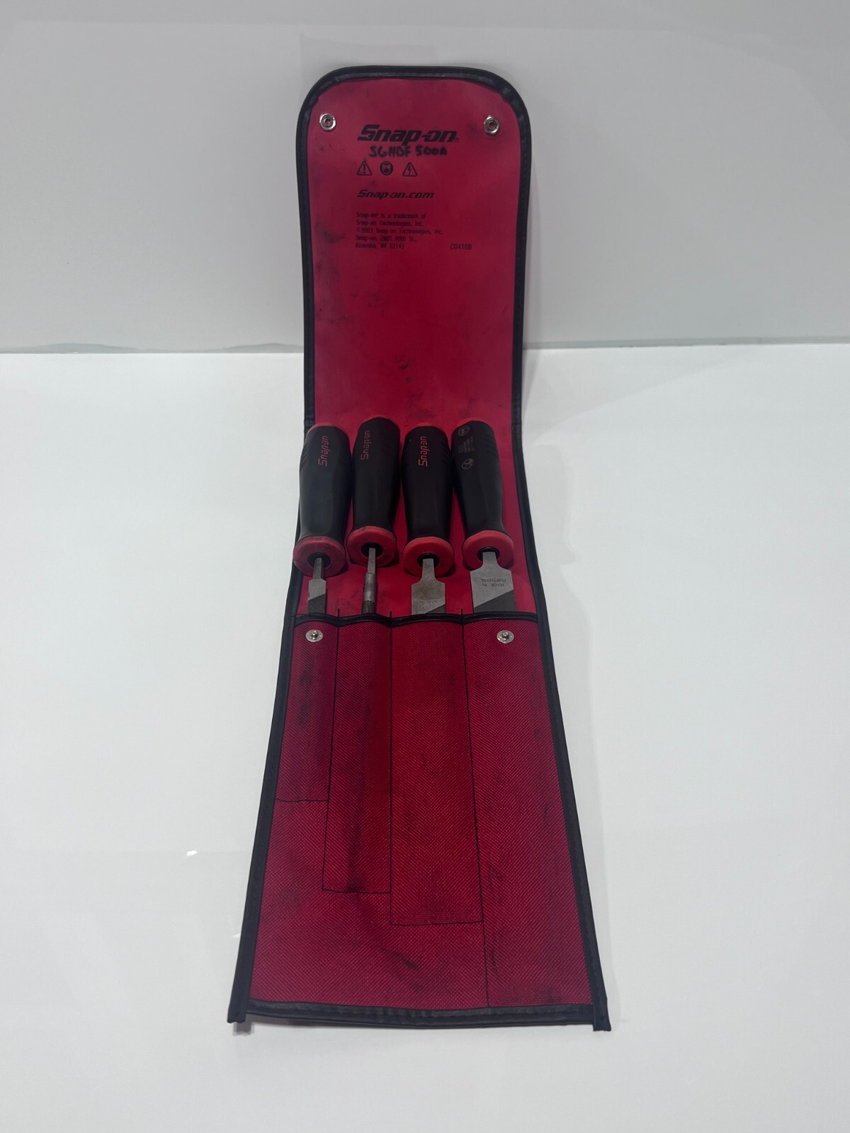 Snap-On Tools USA SGHBF500A Mixed File Set, (1) Triple Square (2) Mill (1) Round