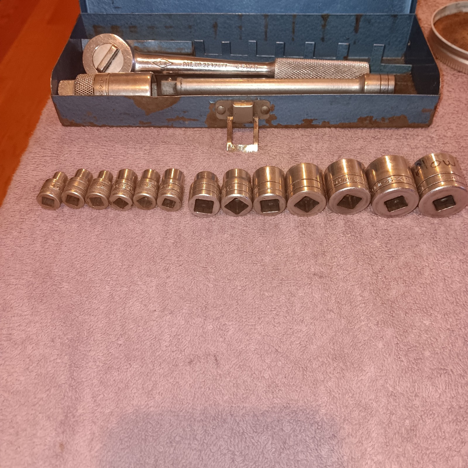 Vintage SK Tools Lectrolite SAE 3/8″ Socket Set