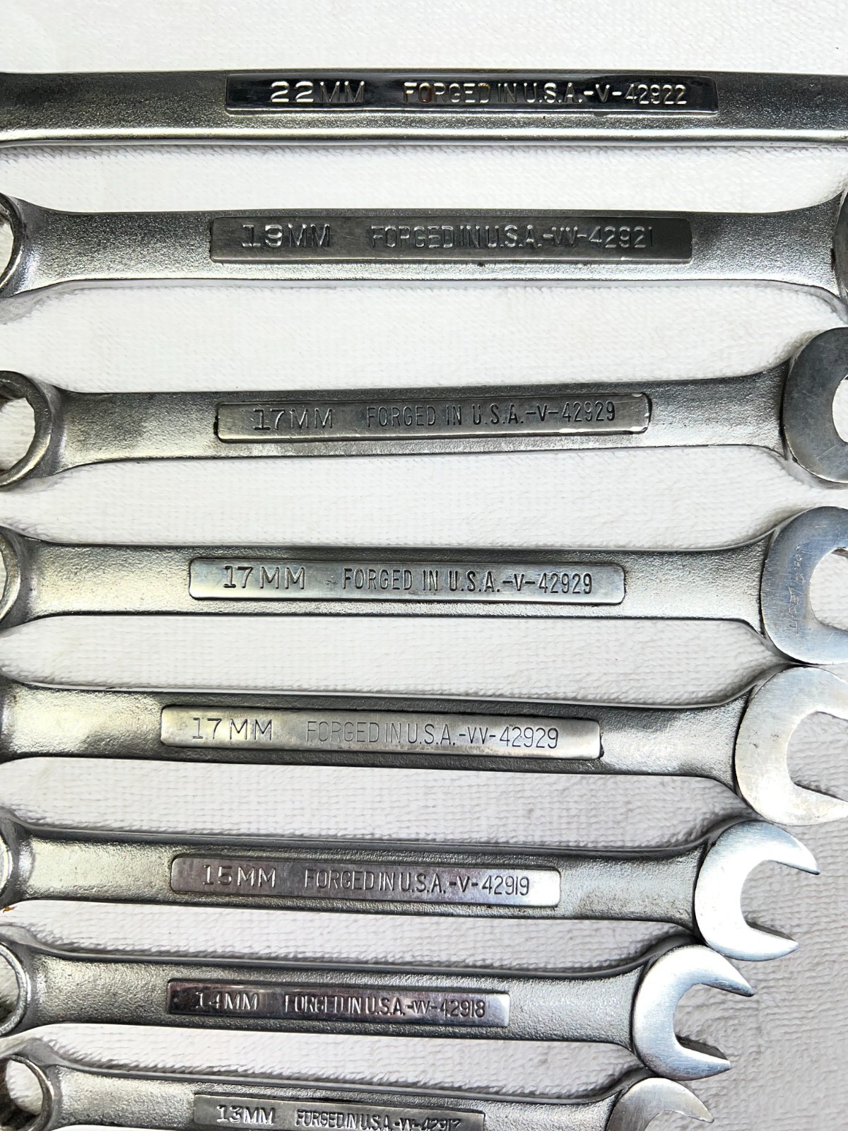 Craftsman V series Combination Wrenches Metric Lot of 11 USA made