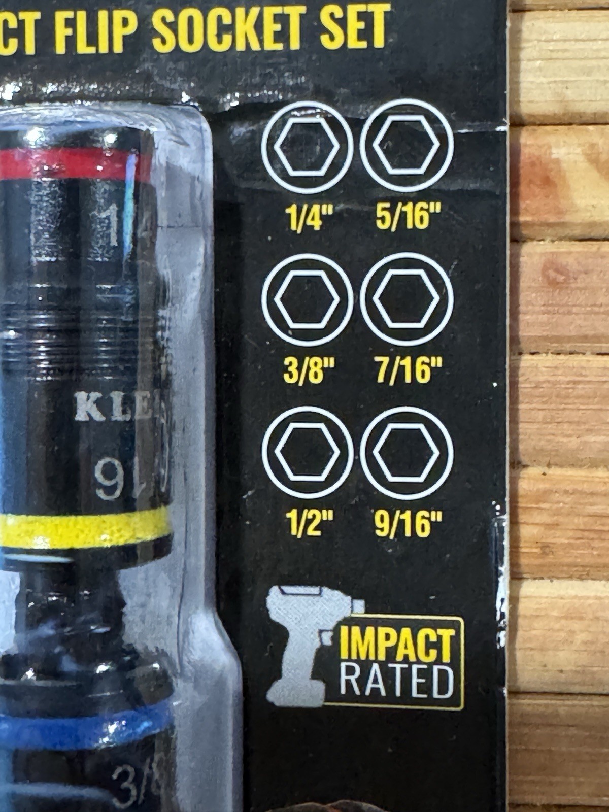 Flip Socket Set 7-in -1 Klein Tools 32933 (SAE) Impact Driver