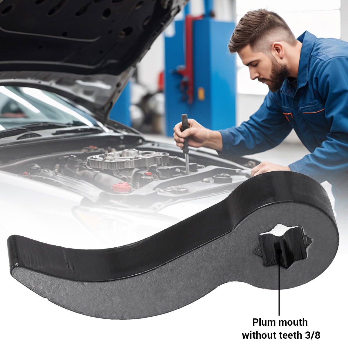 Pry Bar Wrench Adaptor Head Half Shaft Removal Tool Crowbar Openend Wrench 1/2″