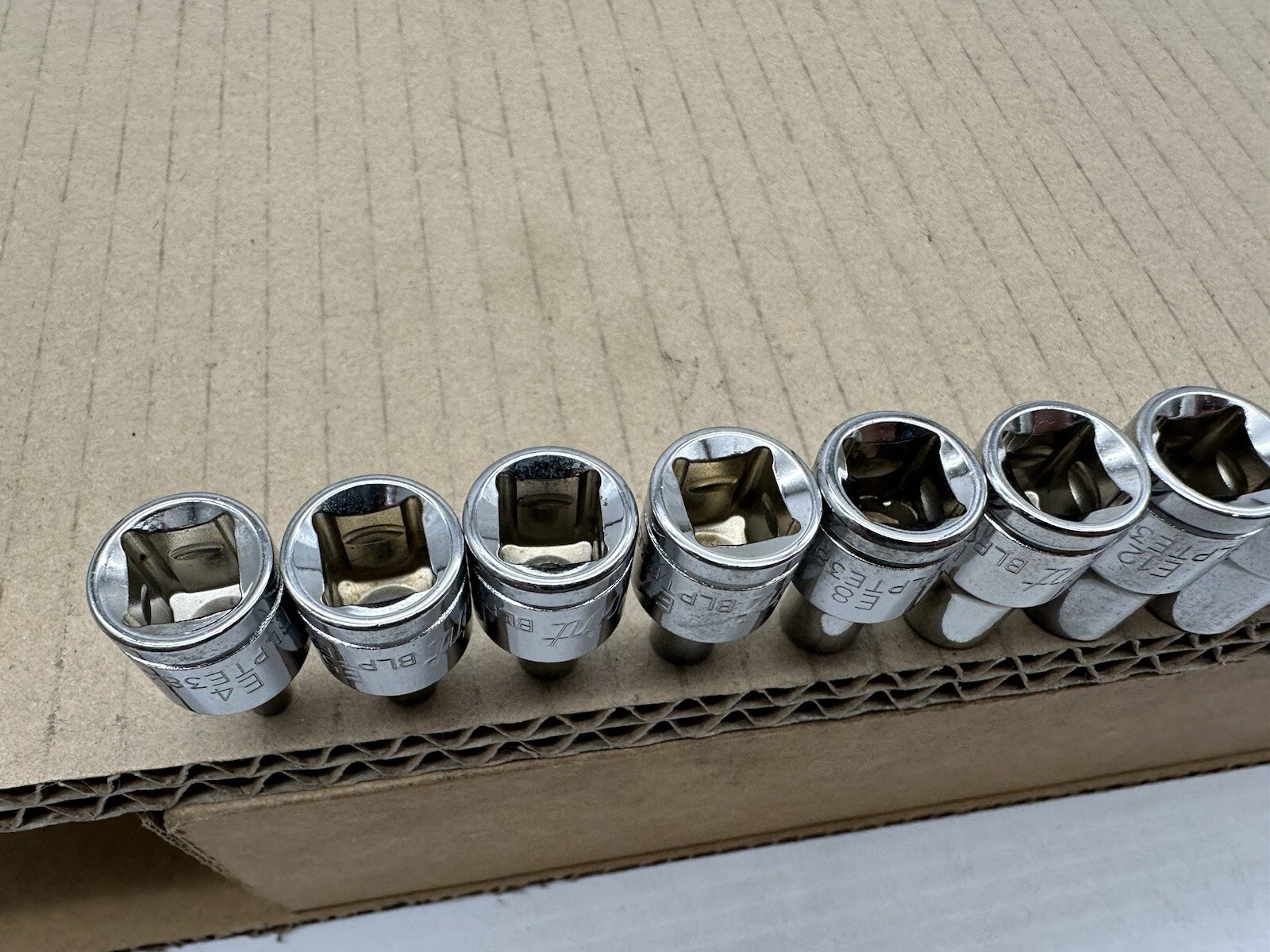 Blue-Point 11pc 3/8″ Drive External Torx Socket Set E-Torx E20-E4 Nice Shape