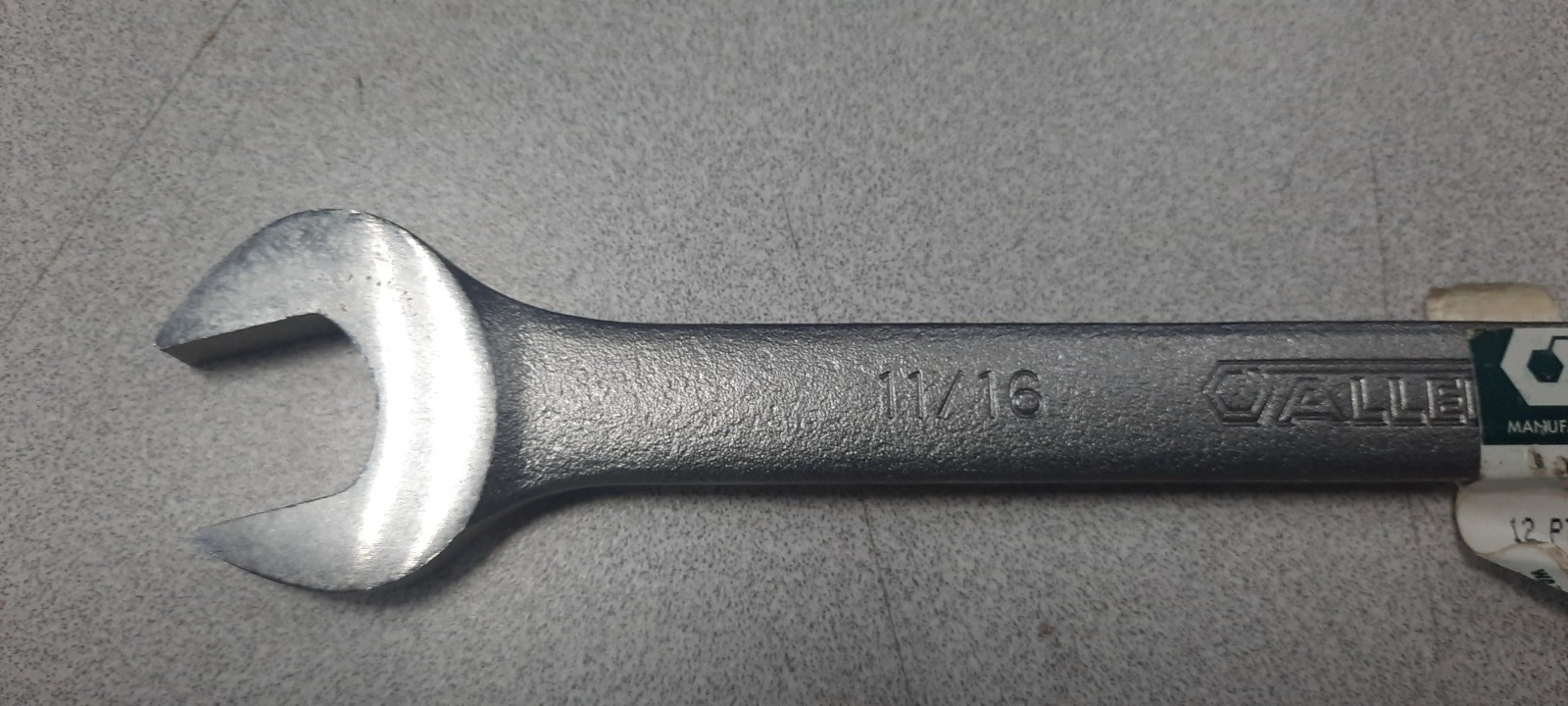 ALLEN 11/16-in Combination Wrench 12-Point 20213 Made in USA NOS