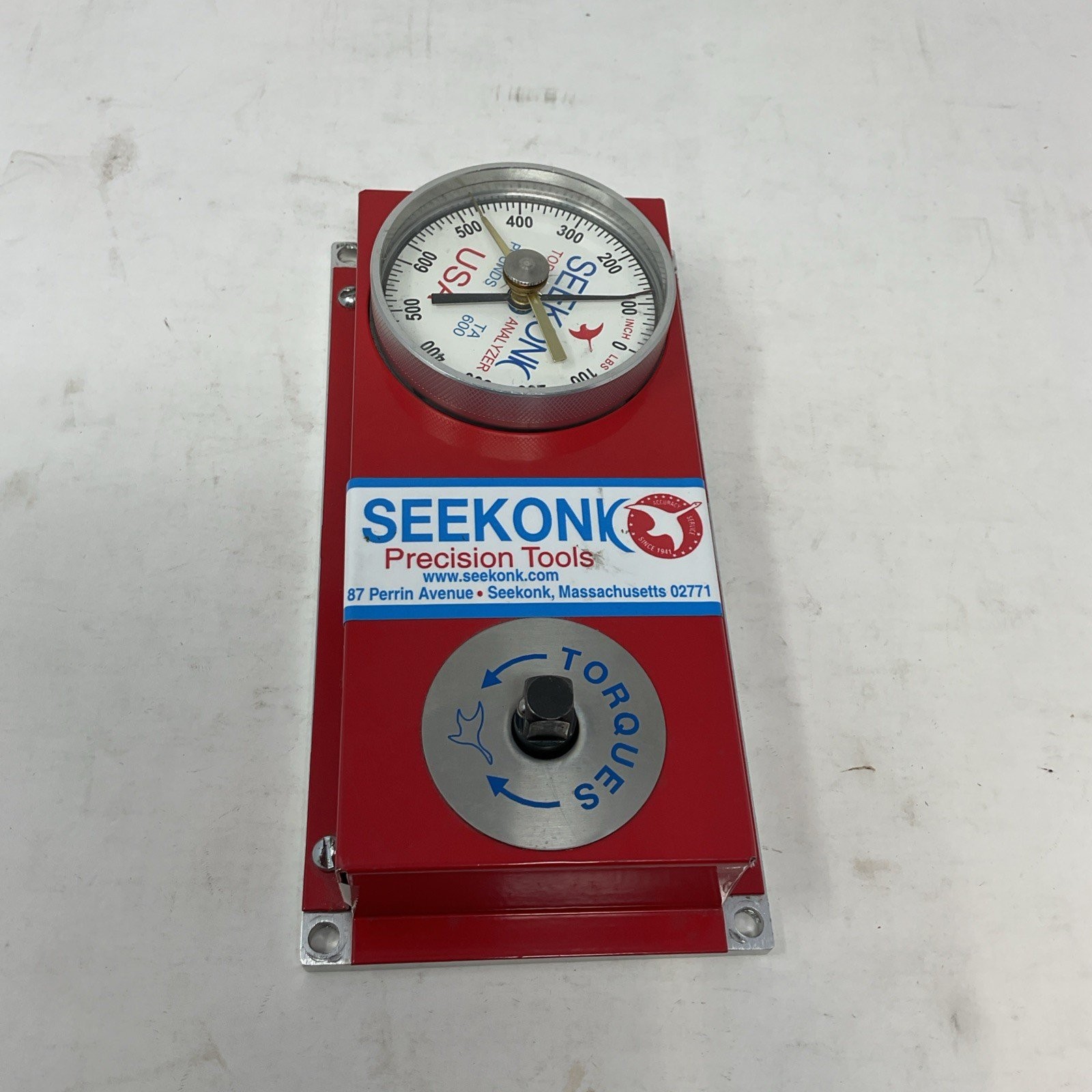 Seekonk TA-600 Torque Analyzer Gauge Precision Tool 3/8 Drive 0-600 Inch/Pounds