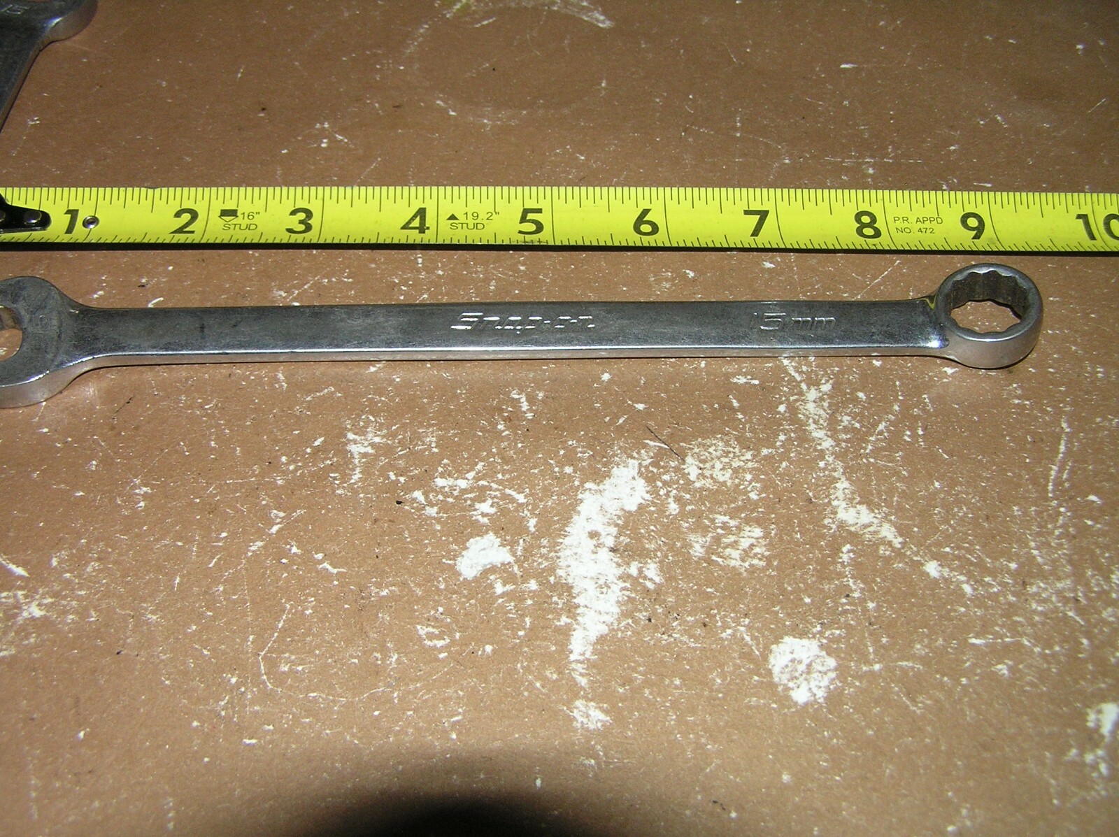 Snap On 15MM Standard Length Combination Wrench OEXM150A New Script