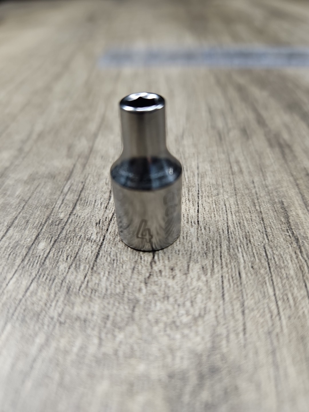 4mm Craftsman 1/4″ Drive Socket Metric Chrome Shallow 6pt NEW W/O Box CMMT43505