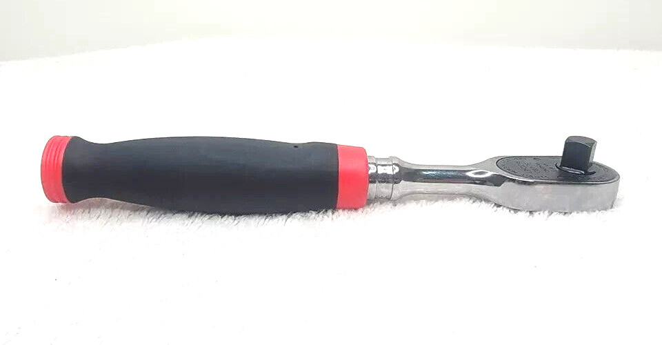 New Snap-on™ 3/8″ Drive Red Soft Grip Chrome 9″ Ratchet FH80 Dual 80 Tech