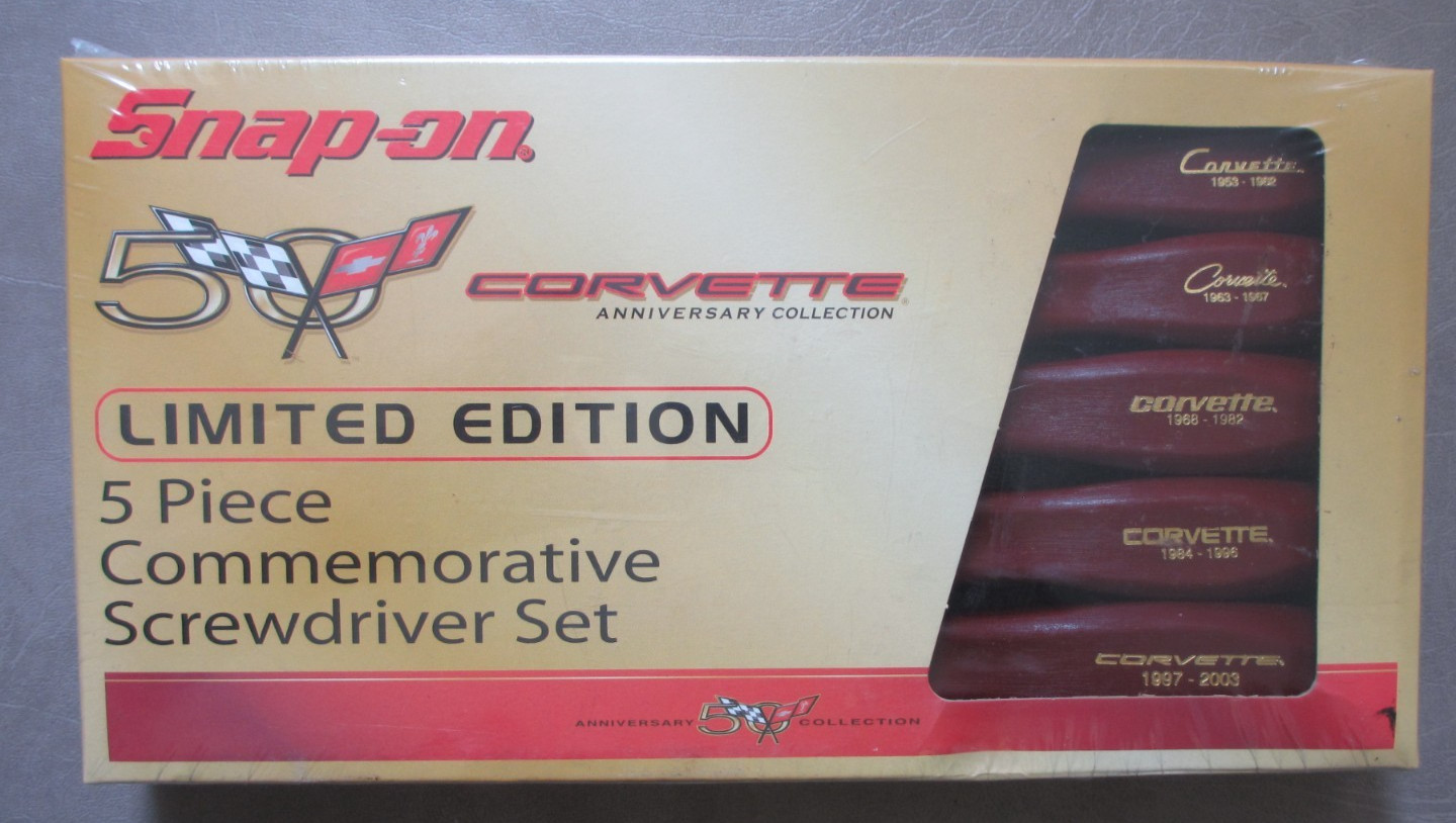 Snap On SDDX50VETTE 5 Piece Corvette Burgundy Hard Handle Screwdriver Set NEW
