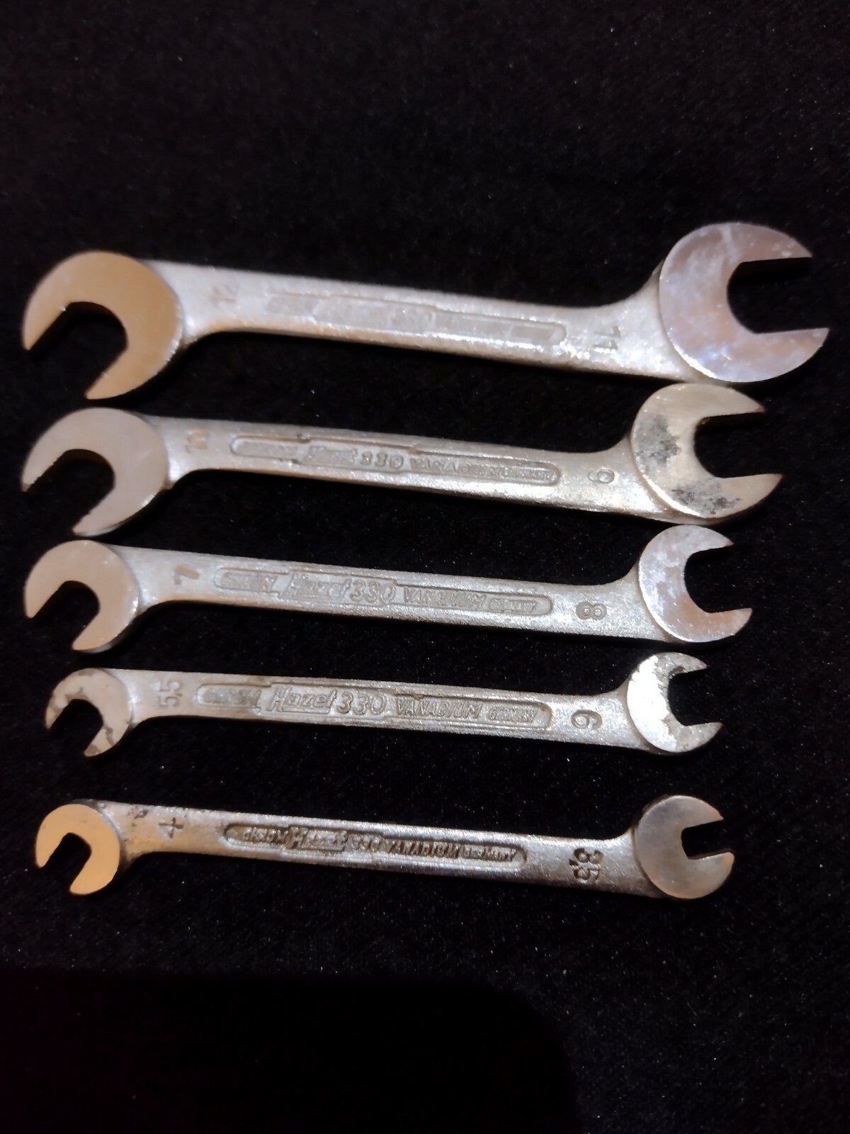 Hazet 330 SPANNER Miniature SIZES; 3.5×4 & 5.5×6 & 7×8 & 9×10 & 11×12 Tool Kit,