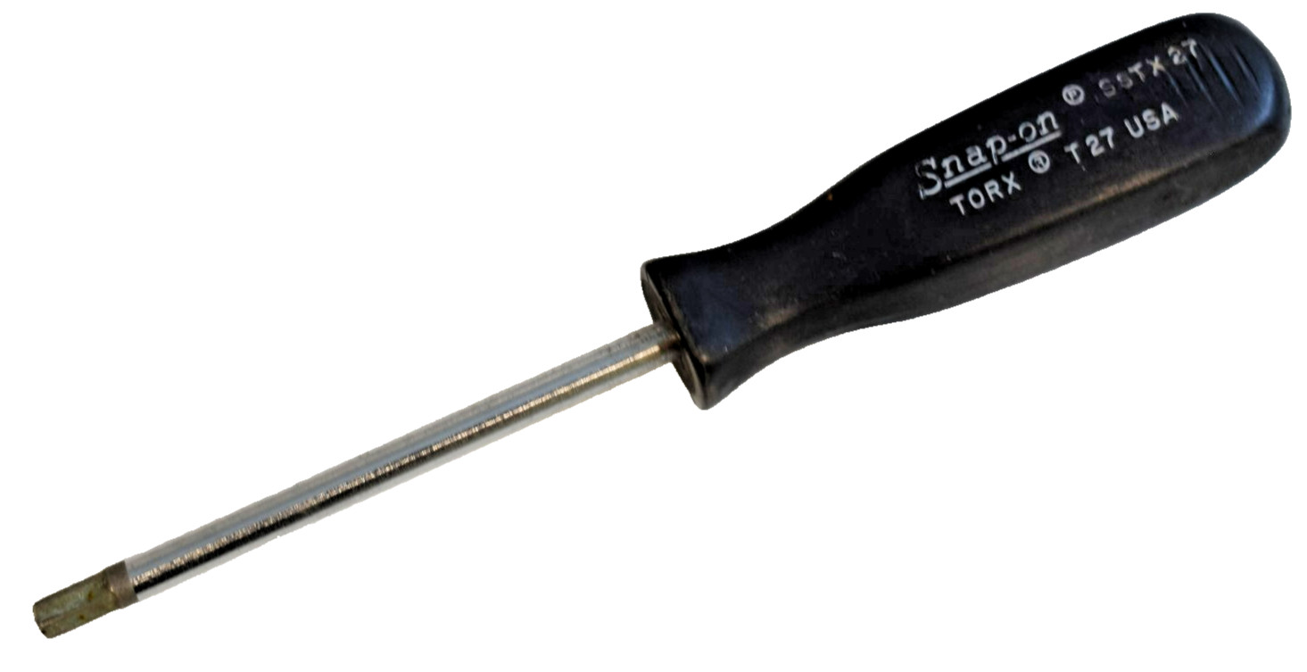 Snap-On Tools SSTX27 T27 TORX Screwdriver Standard Black Plastic Handle USA