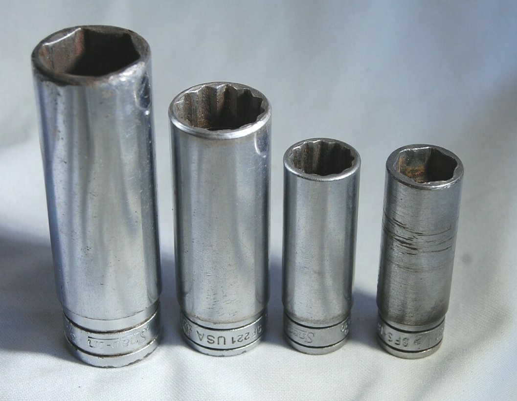 SNAP ON Sockets 3/8″ Drive-SF221 11/16, SF161 & SFS161 1/2- 1/2″ Drive TS241 3/4