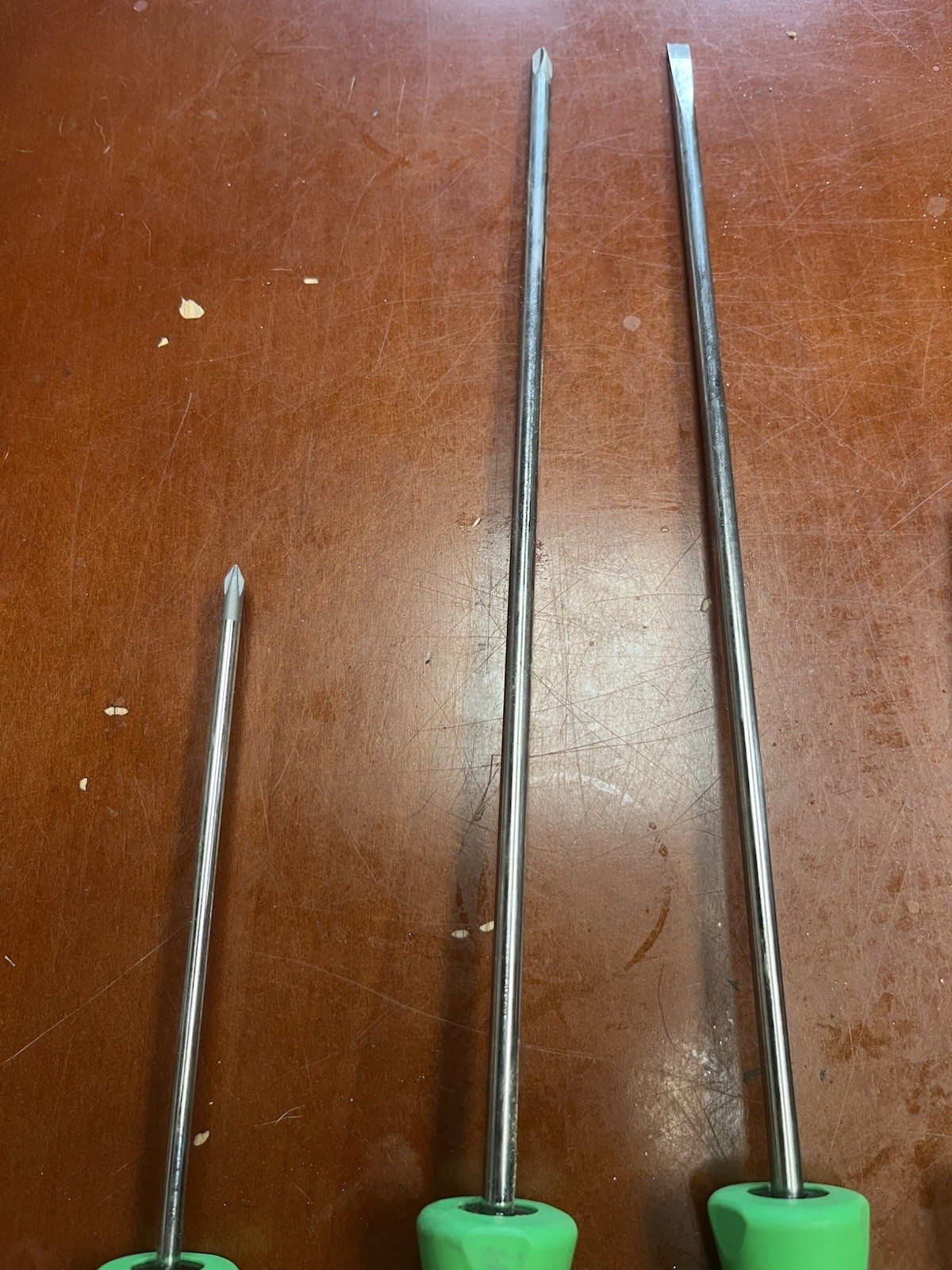 Snap On Cabinet Drive Set Of 4 No1 No2 7/32 And 3/16 Green Handle