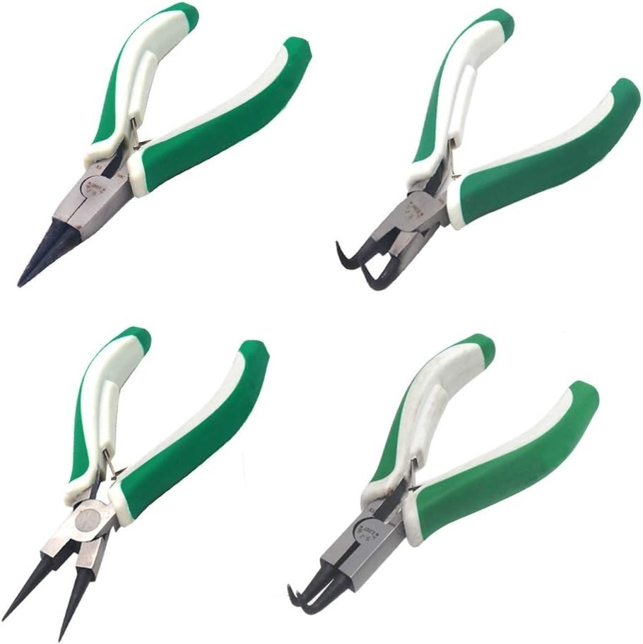 Mini Snap Ring Pliers Set – 4 Pcs Heavy Duty Circlip Pliers